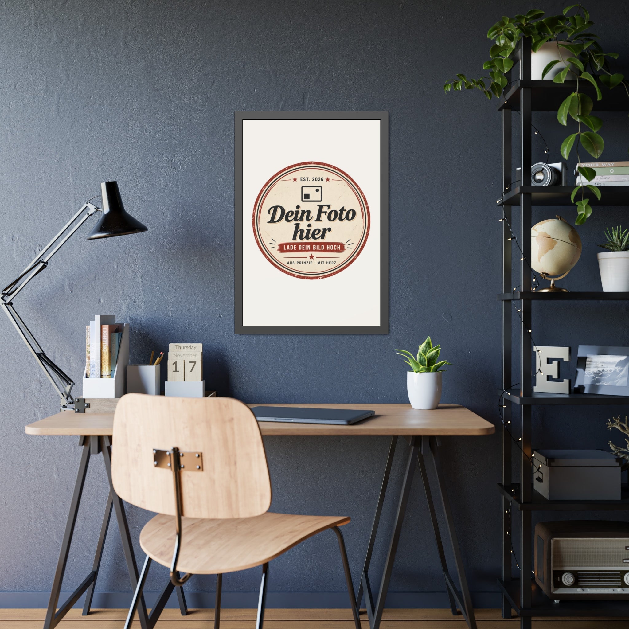 Personalised Poster with Frame – Black Photo Frame with Your Own Photo