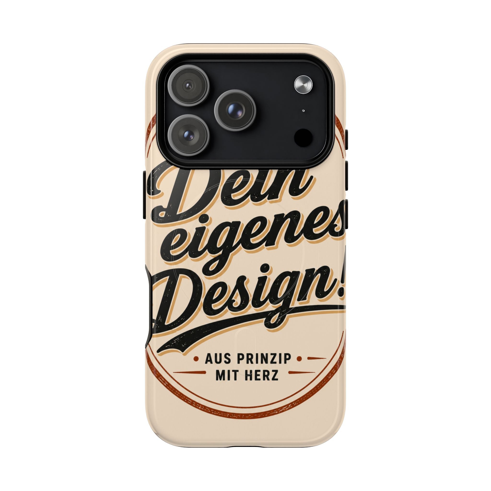 Tough Magnetic Phone Case — "Dein eigenes Design" Retro Script (Customizable)