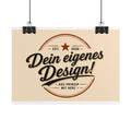 Rolled Poster – "Dein eigenes Design!" Vintage Badge Art Print (Customizable)