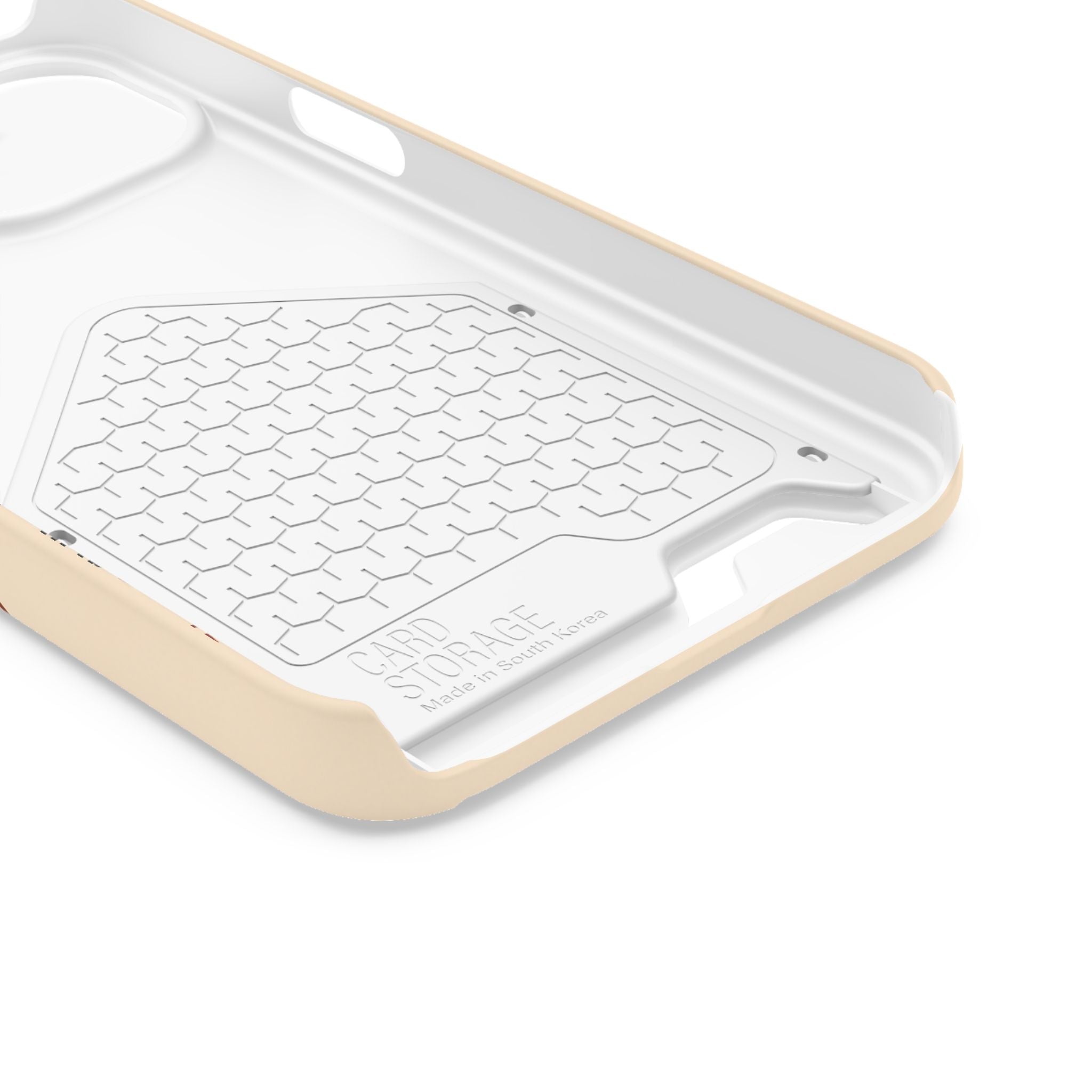 Retro Script Phone Case with Card Holder — "Dein eigenes Design!"