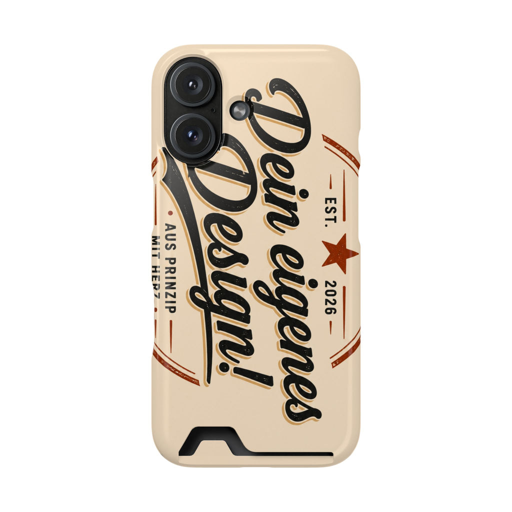 Handyhülle personalisiert mit Kartenhalter – iPhone & Samsung eigenes Design