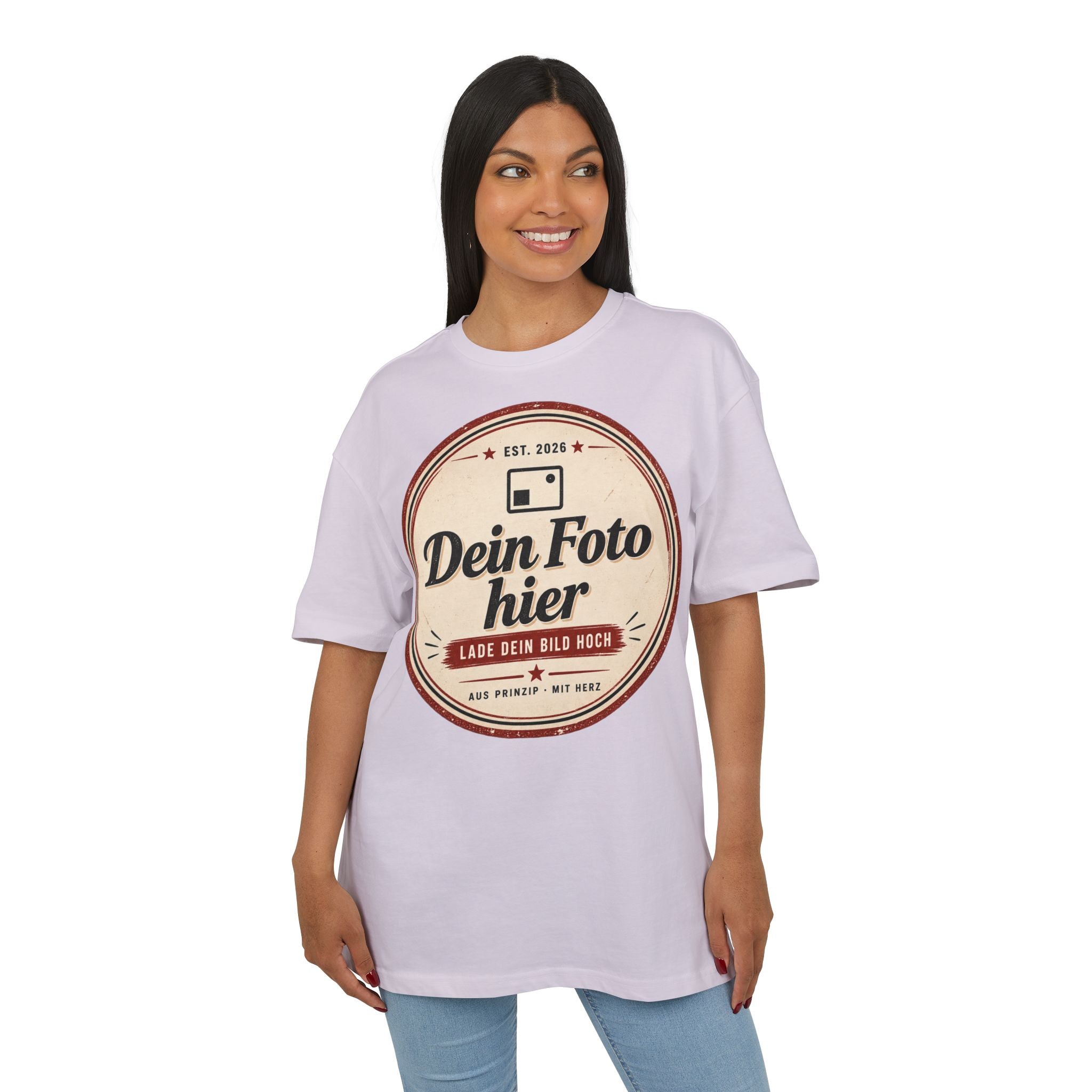 Oversize T-shirt personalized with photo - Design your own oversized shirt