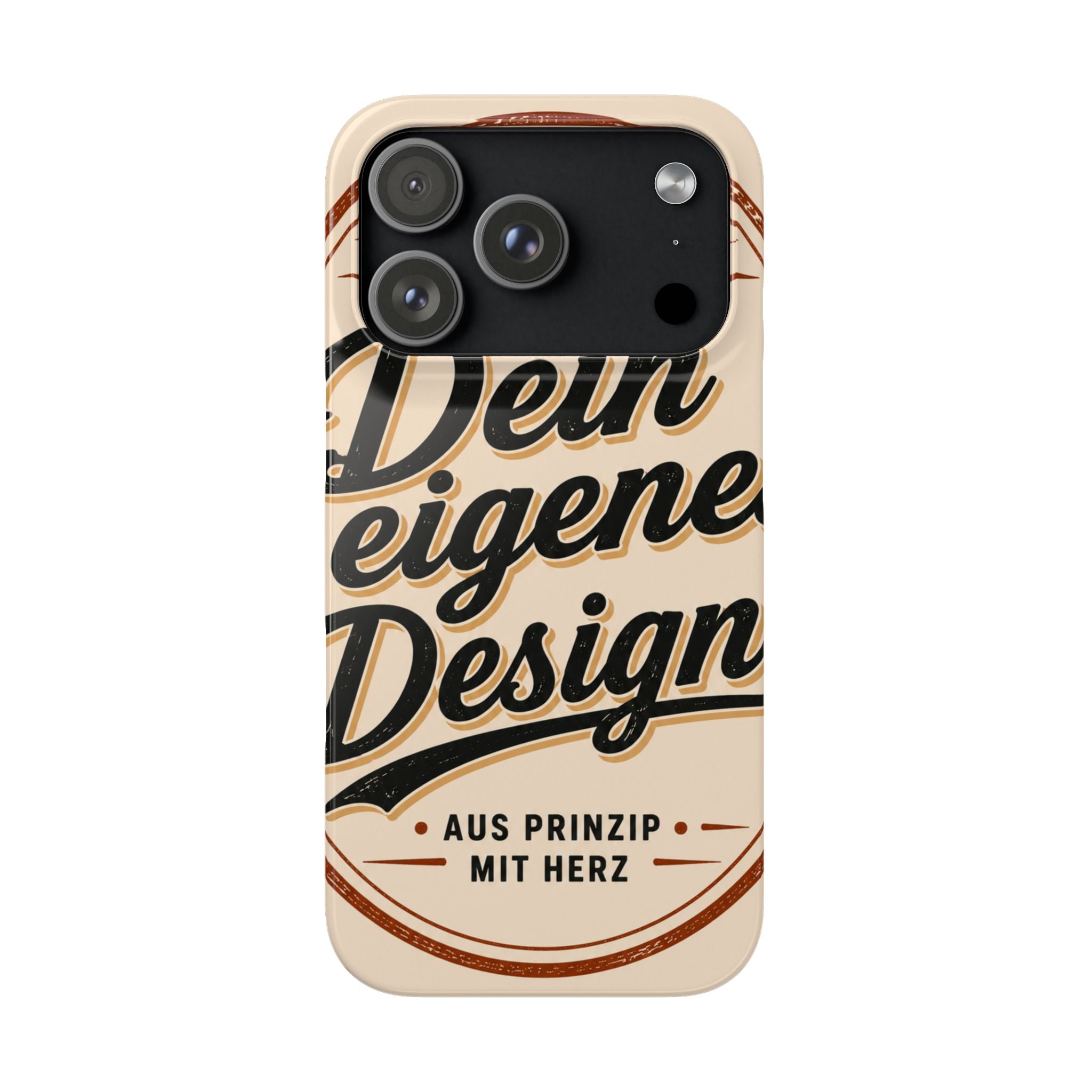 Phone Case — Retro "Dein eigenes Design" Customizable Snap Case