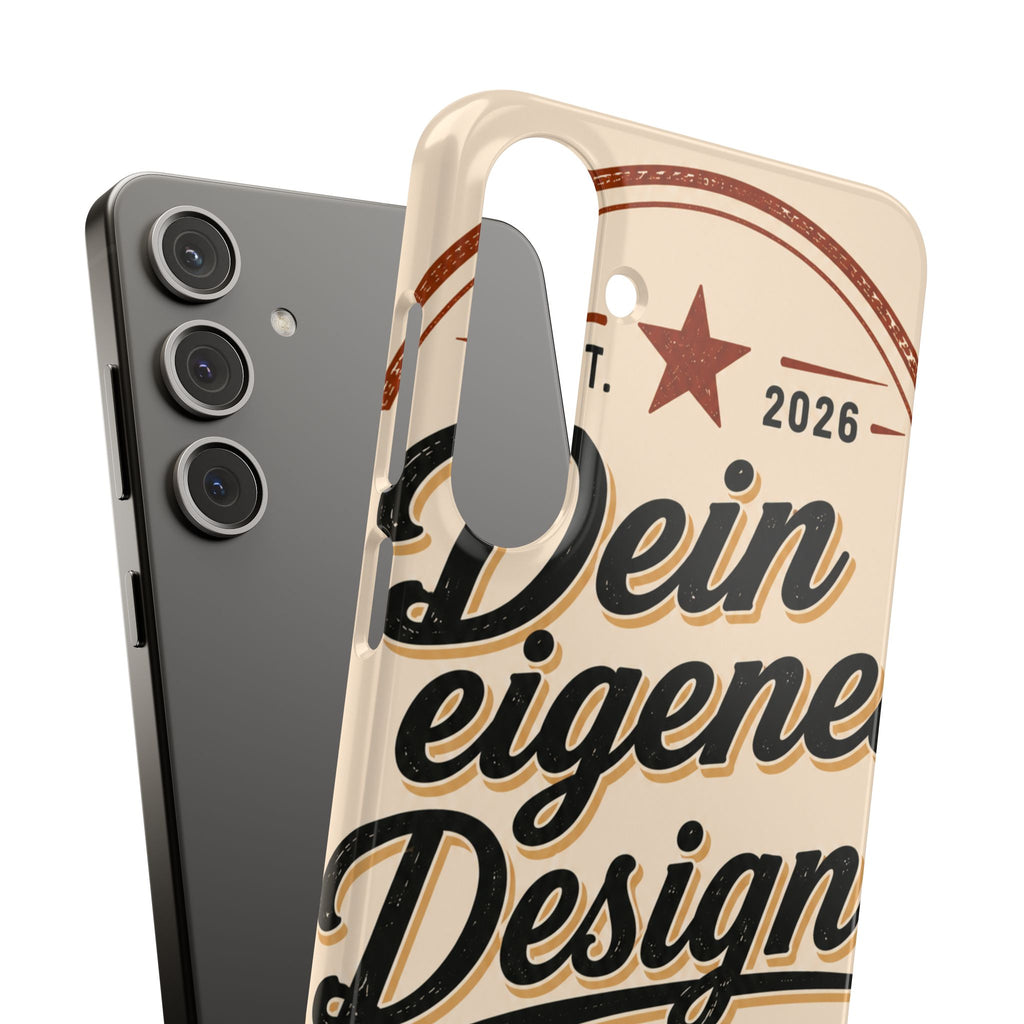 Phone Case — Retro "Dein eigenes Design" Customizable Snap Case