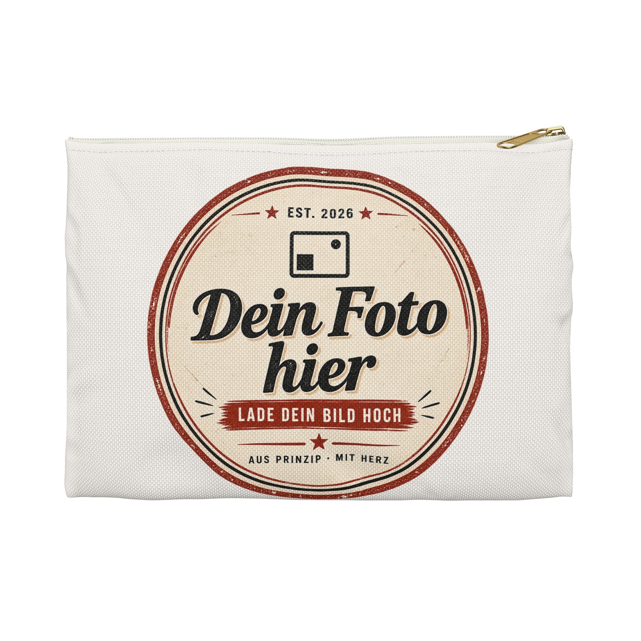 Zipper Pouch personalized with photo – Design your own cosmetic bag