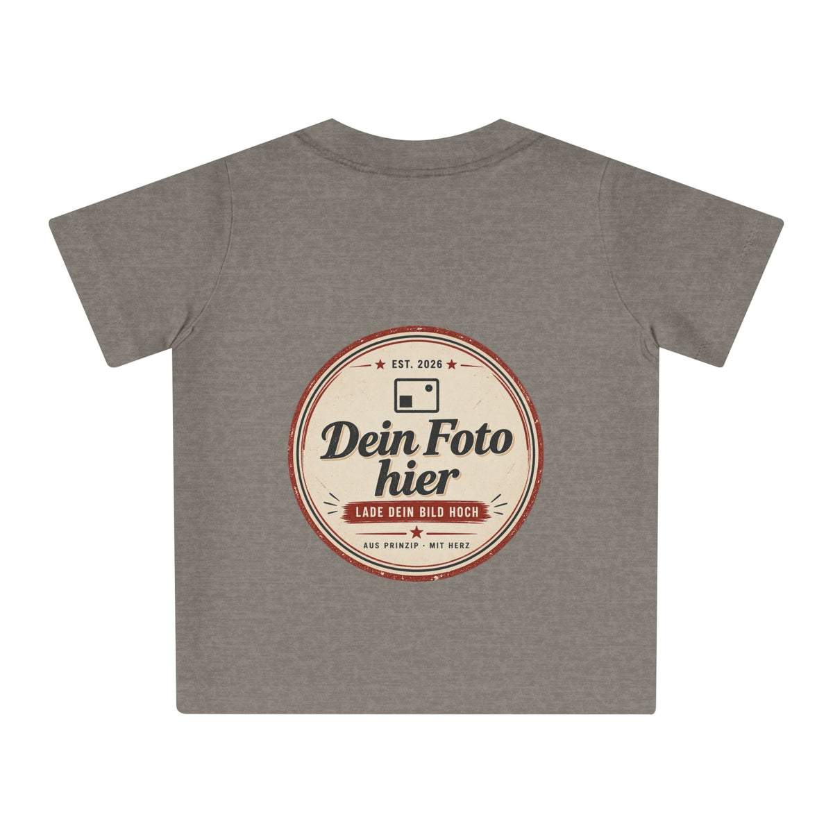 Baby T-Shirt personalisiert mit eigenem Design – Babykleidung 0–3 Jahre bedrucken