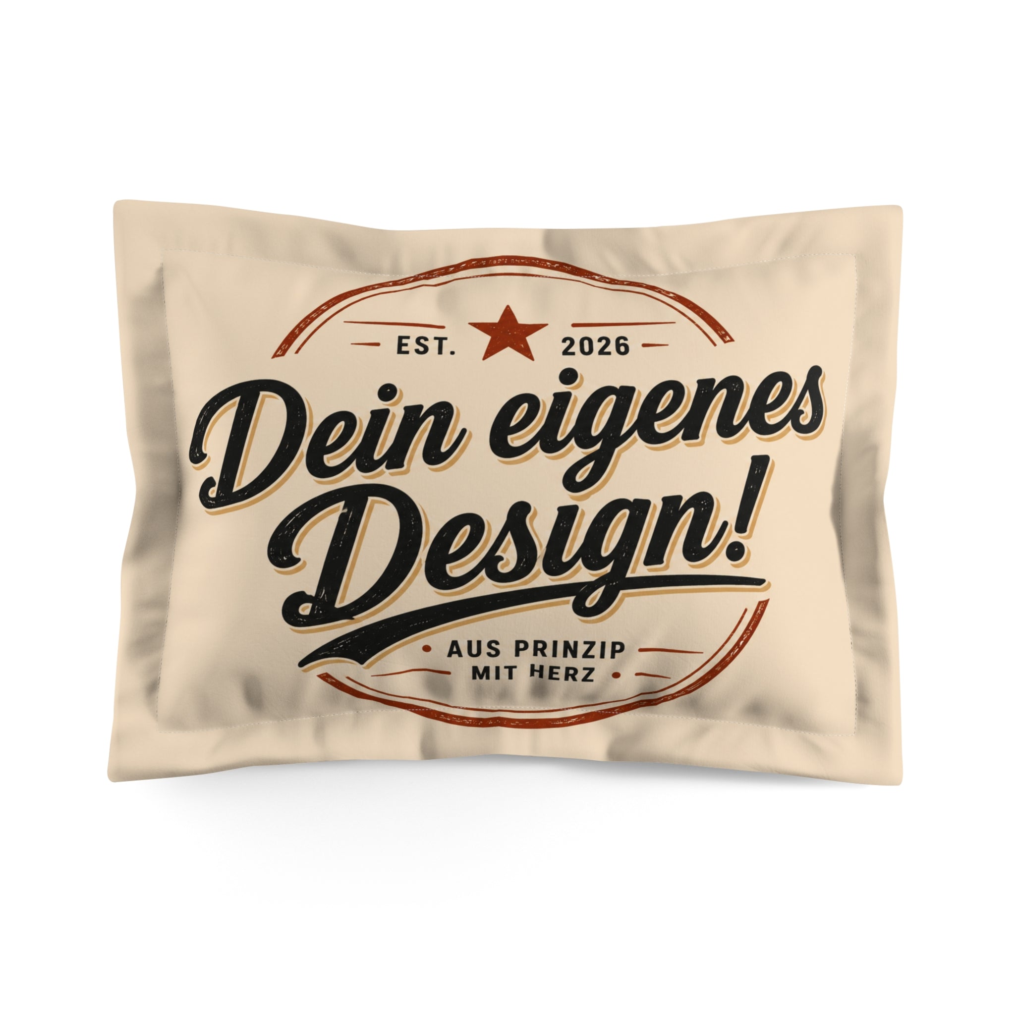 Microfiber Pillow Sham — "Dein eigenes Design!" Retro Custom Decorative Pillowcase