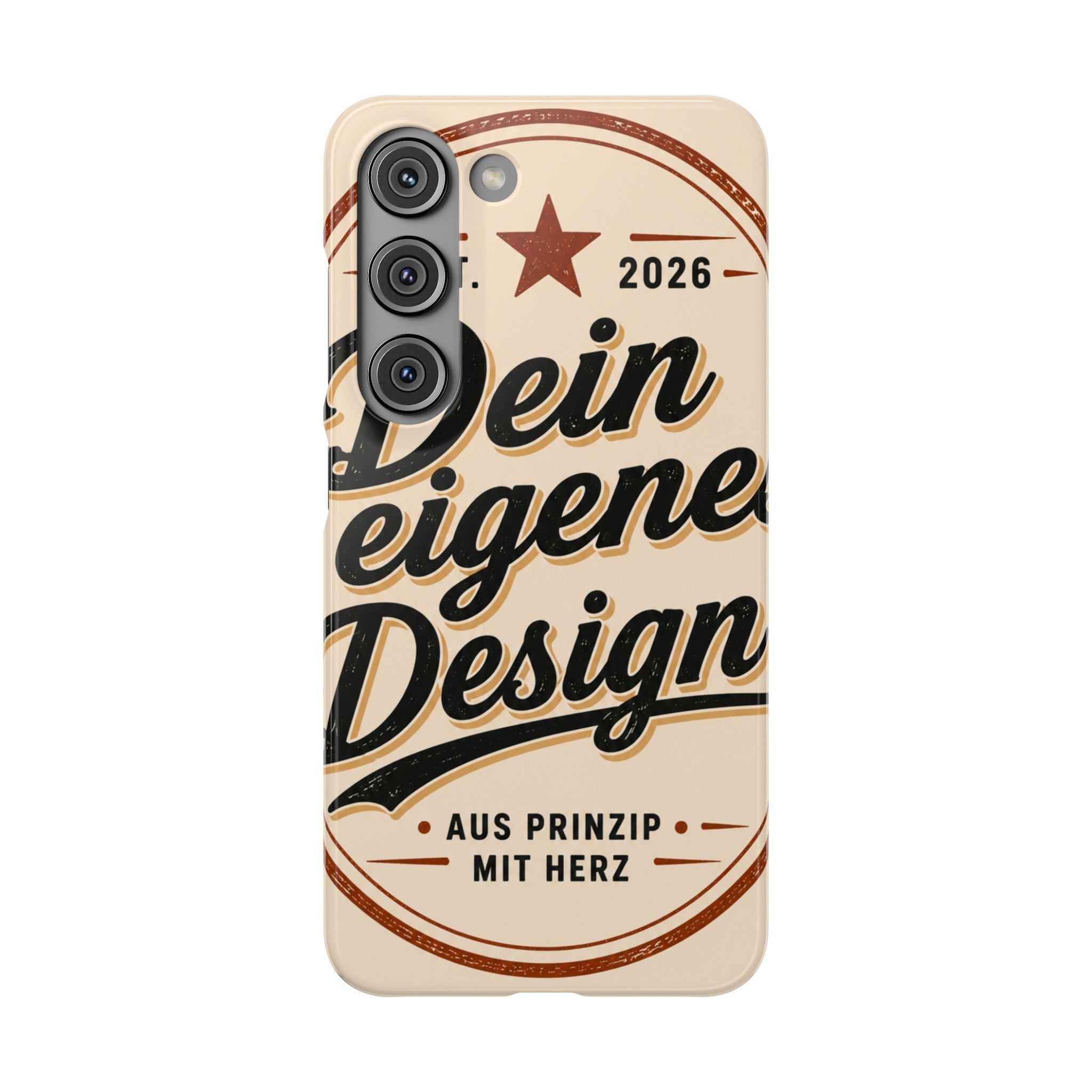 Phone Case — Retro "Dein eigenes Design" Customizable Snap Case
