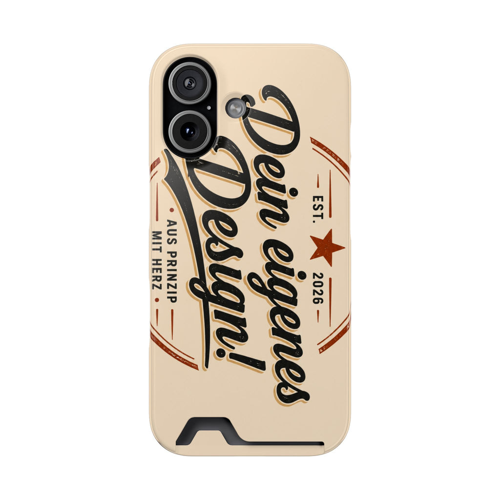 Handyhülle personalisiert mit Kartenhalter – iPhone & Samsung eigenes Design