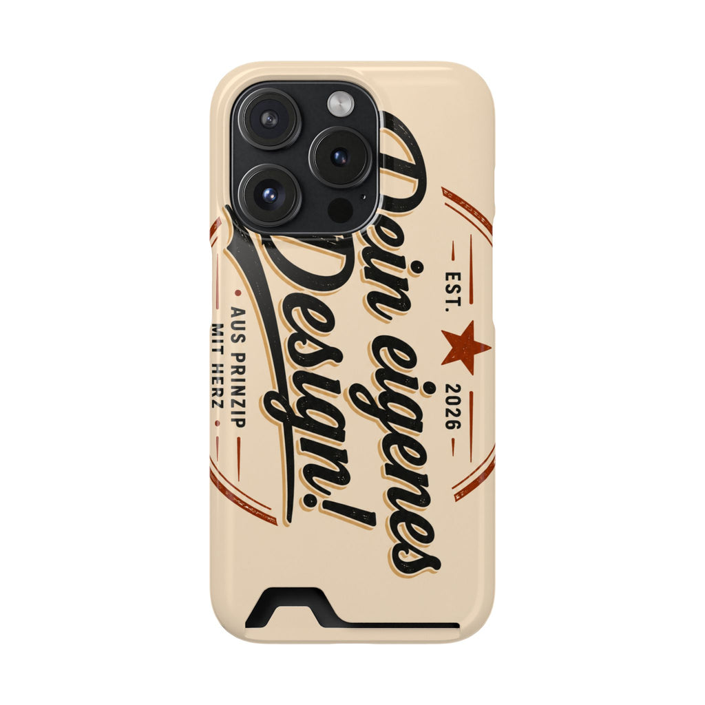 Handyhülle personalisiert mit Kartenhalter – iPhone & Samsung eigenes Design