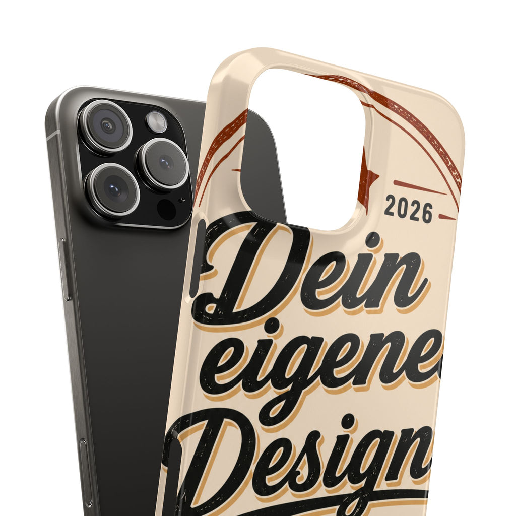 Phone Case — Retro "Dein eigenes Design" Customizable Snap Case