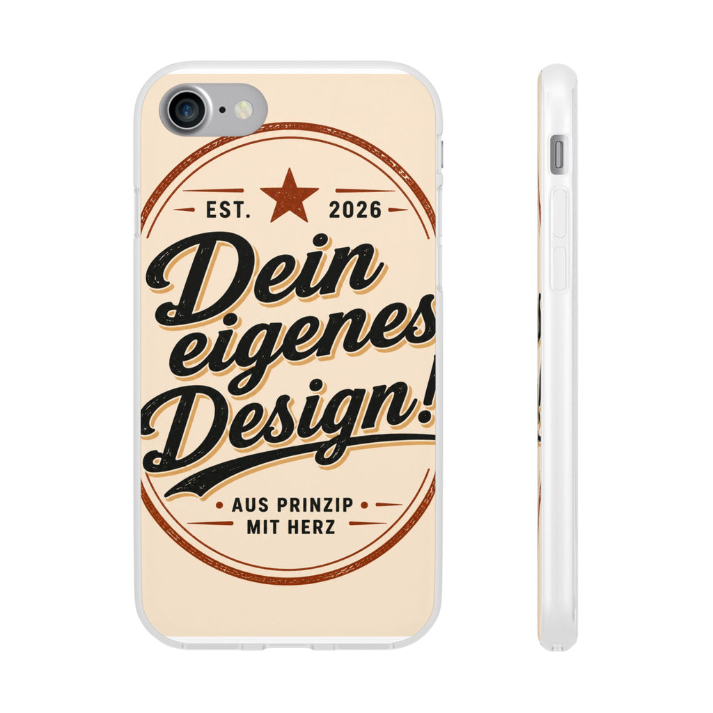 Phone Case — "Dein eigenes Design" Vintage Script Personalized Protective Case