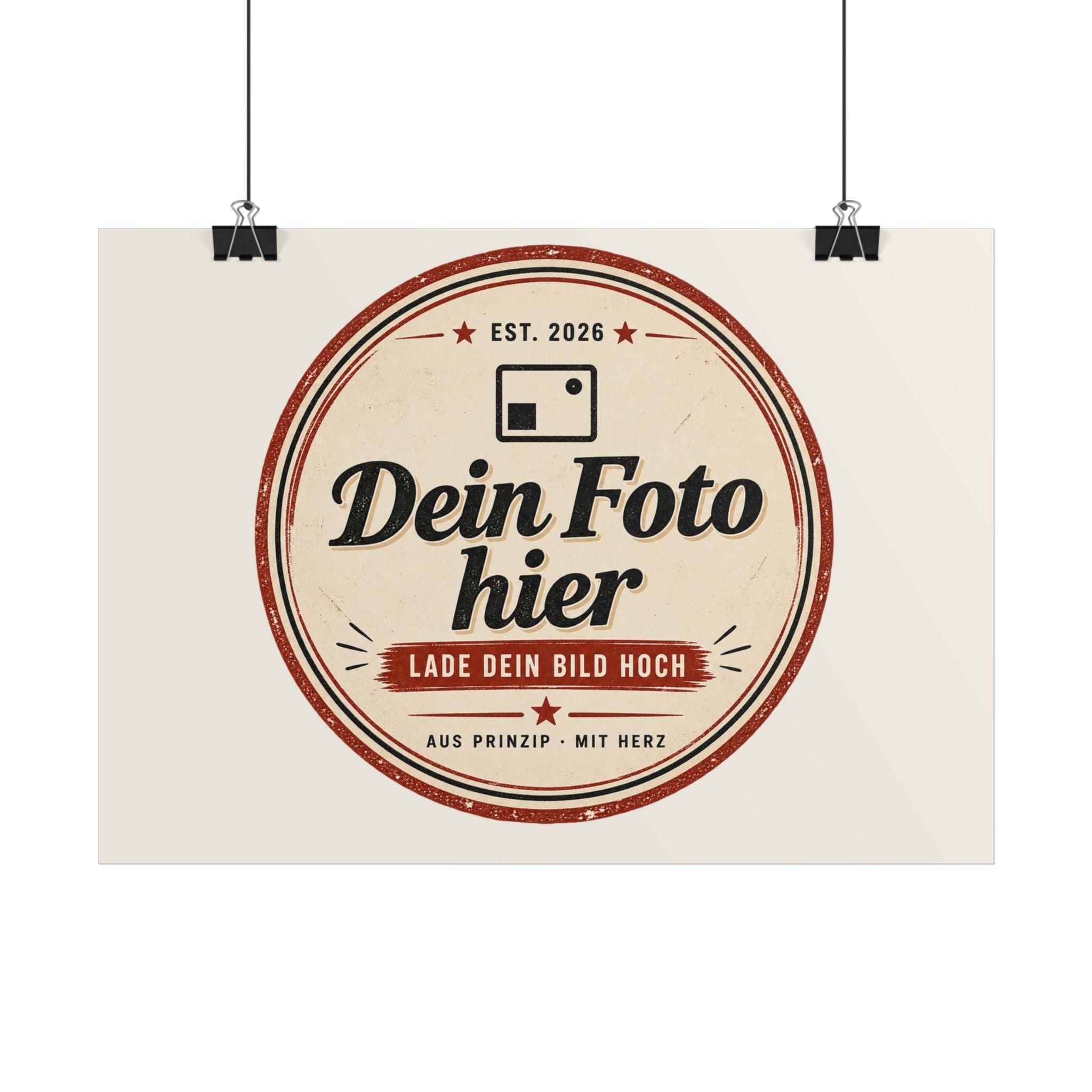 Personalise your poster with a photo – Design your own wall art and have it printed