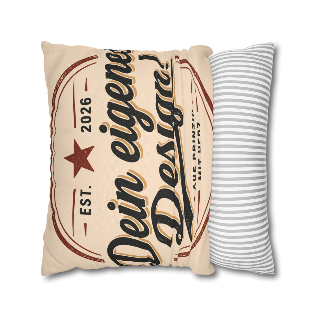 Spun Polyester Square Pillowcase