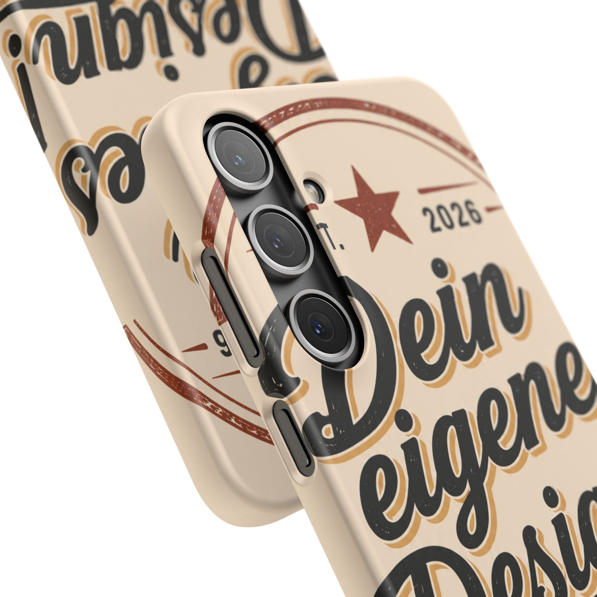 Phone Case — Retro "Dein eigenes Design" Customizable Snap Case