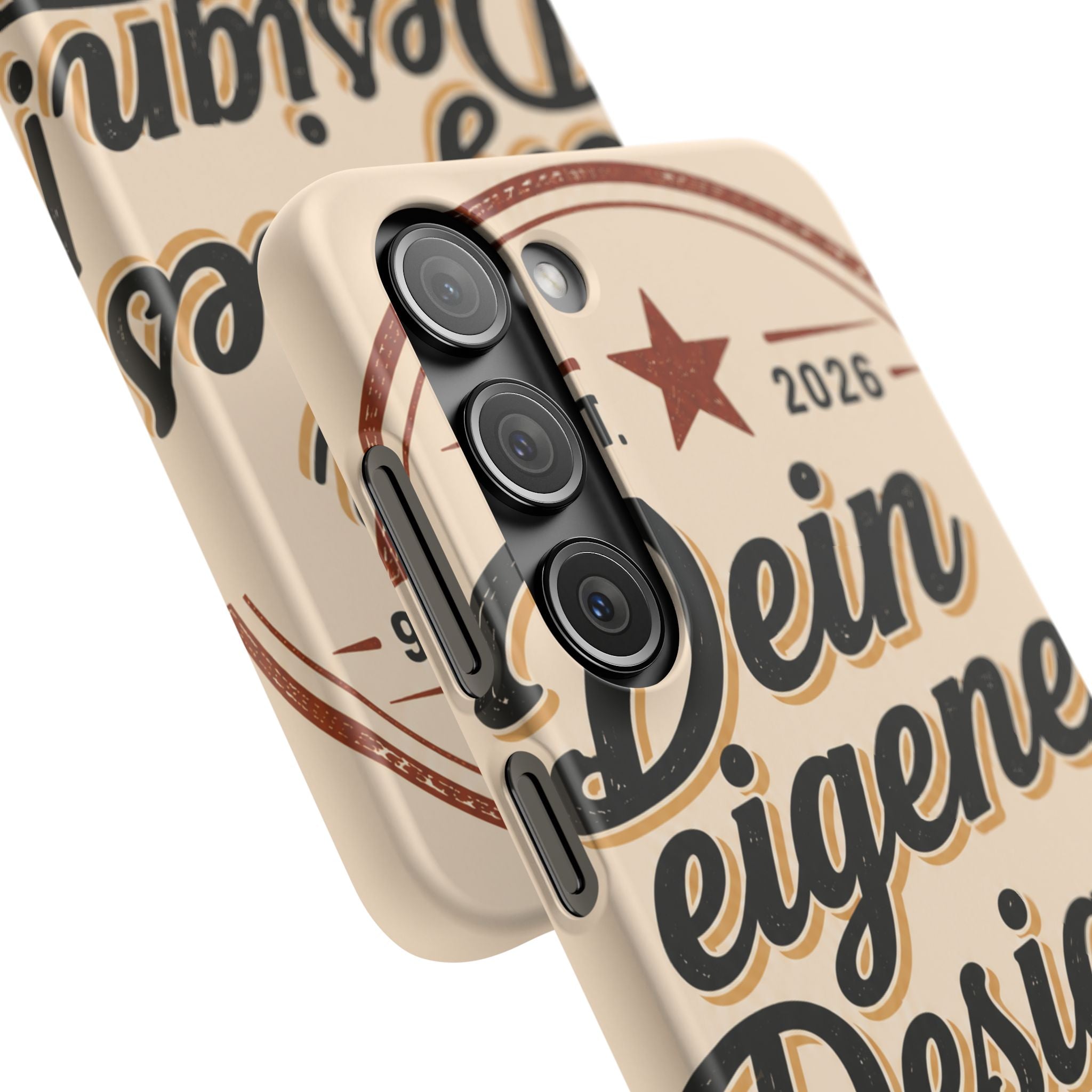 Phone Case — Retro "Dein eigenes Design" Customizable Snap Case