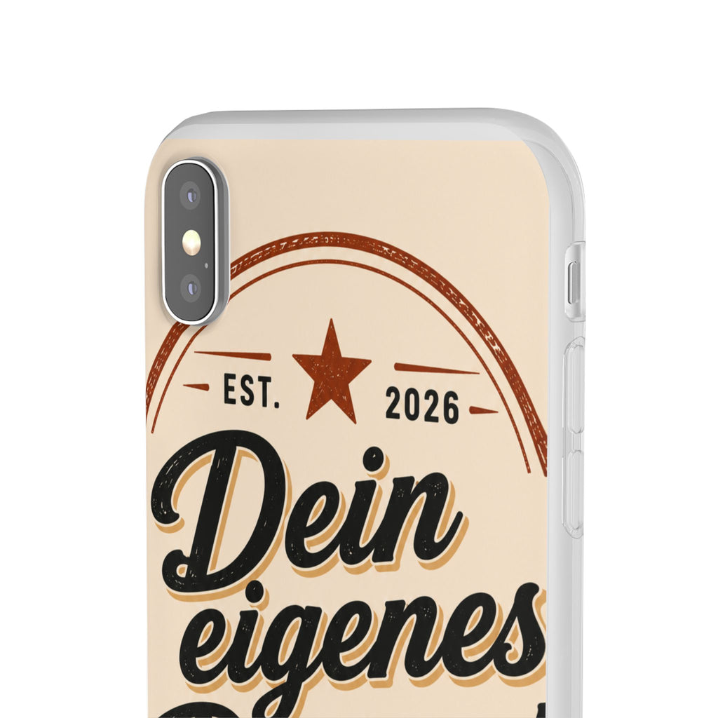Phone Case — "Dein eigenes Design" Vintage Script Personalized Protective Case