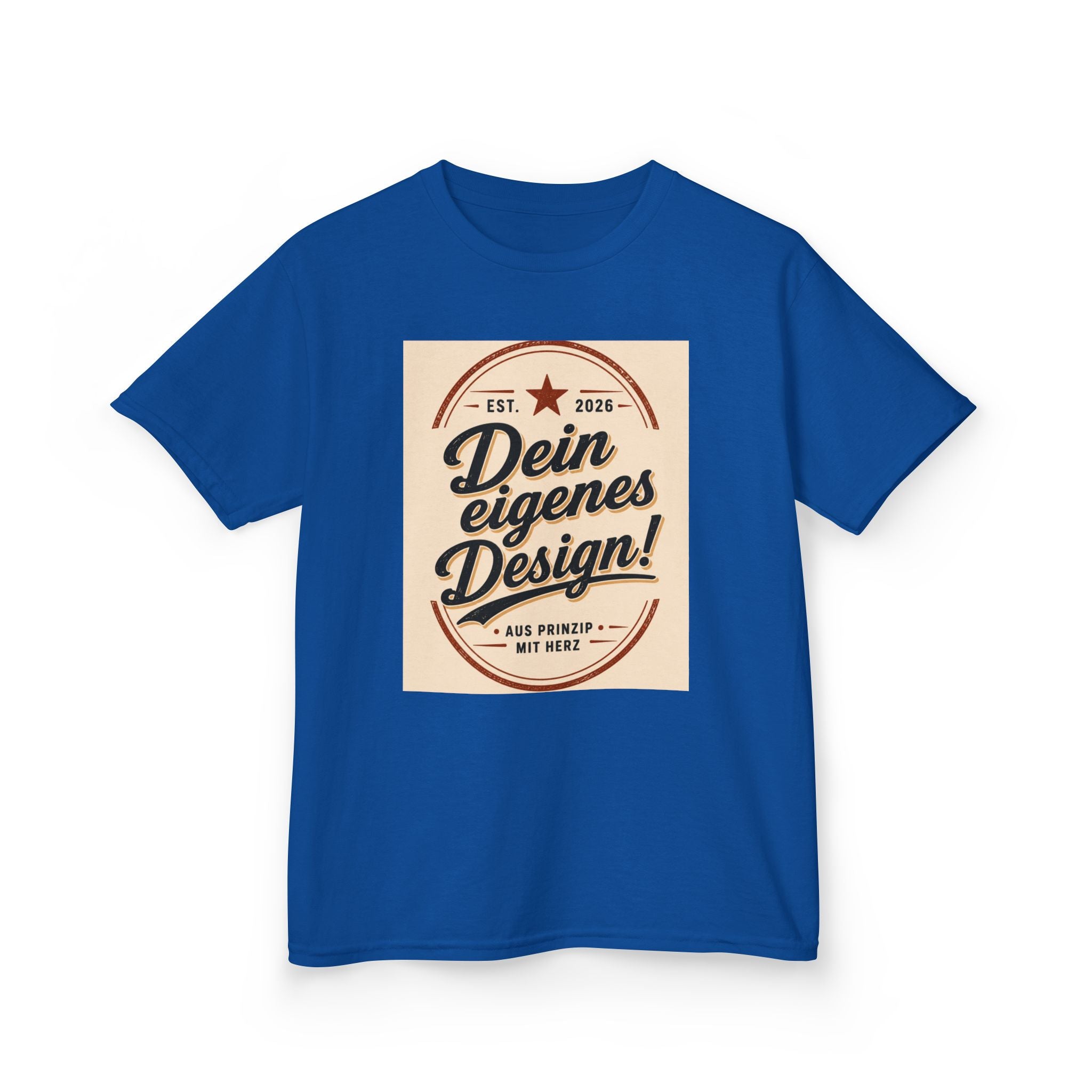 Kids T‑Shirt — "Dein eigenes Design!" Vintage Badge Graphic