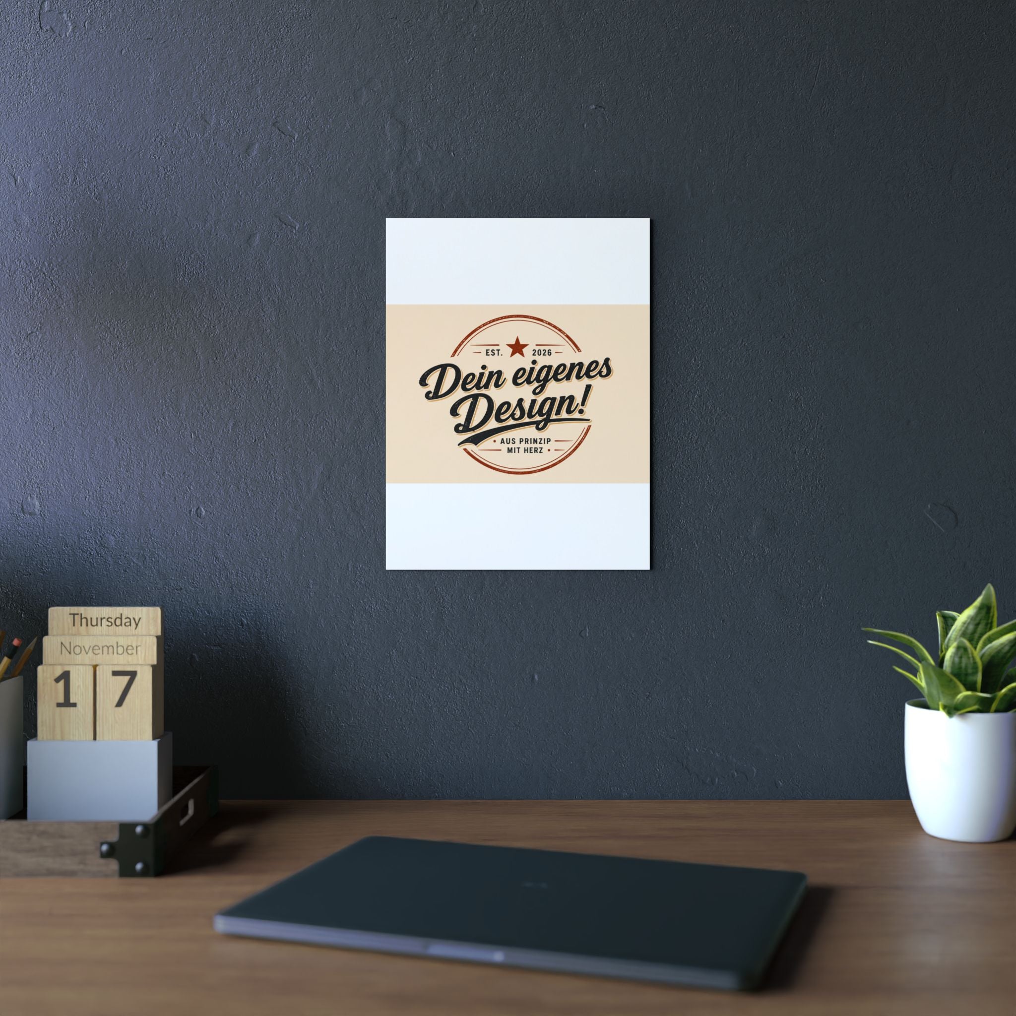 Custom Aluminum Wall Panel — "Dein eigenes Design!" Personalized Metal Sign