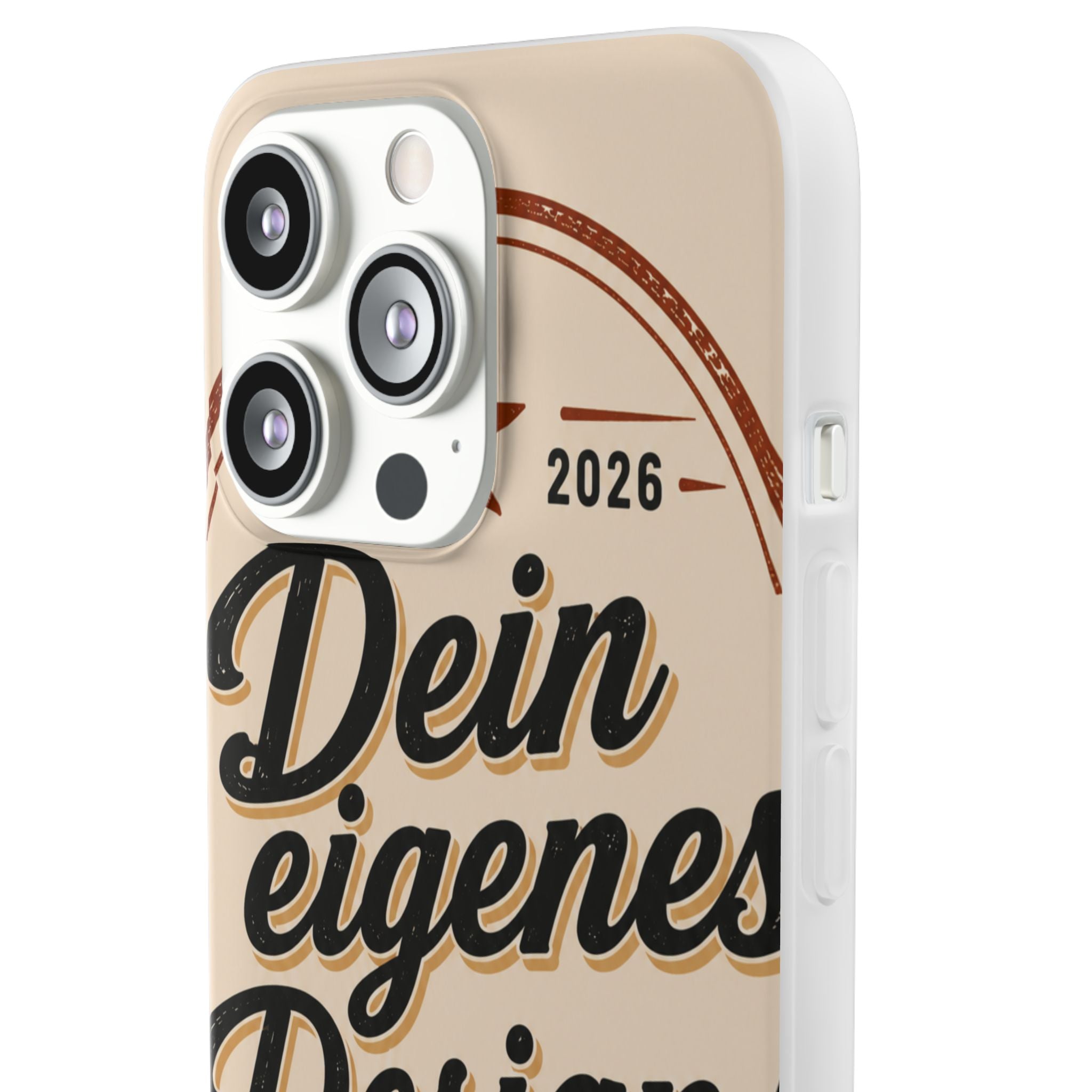 Phone Case — "Dein eigenes Design" Vintage Script Personalized Protective Case