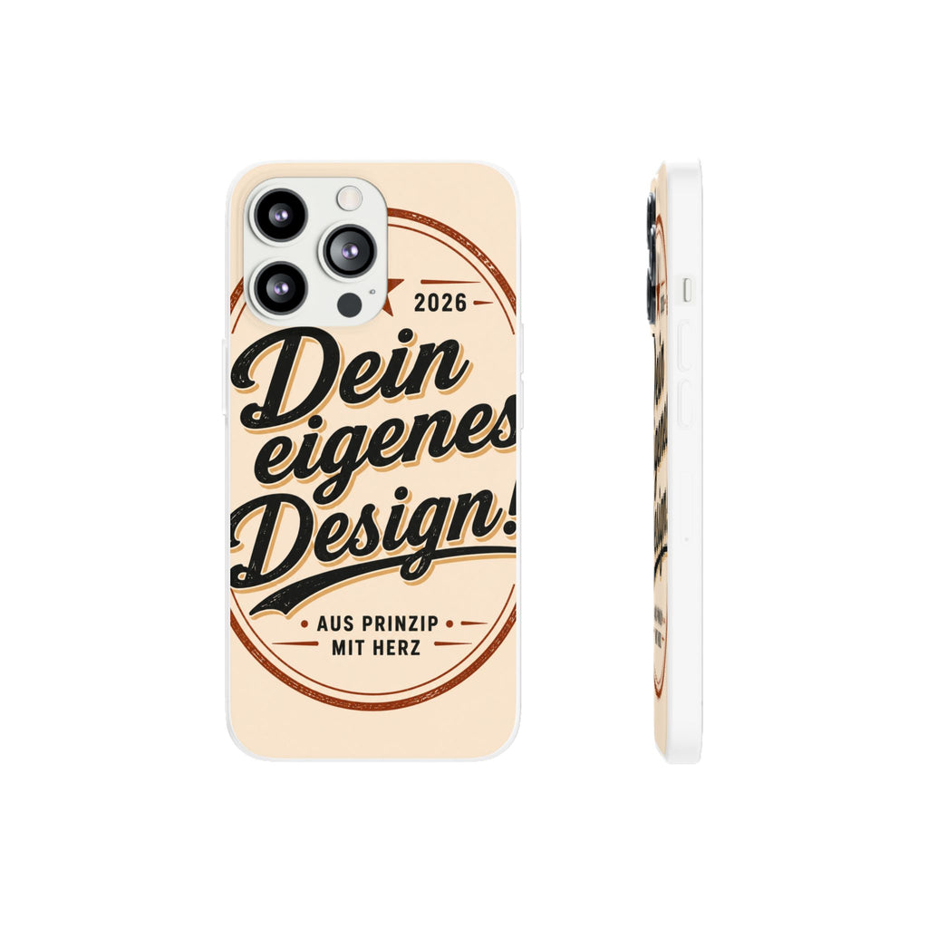 Phone Case — "Dein eigenes Design" Vintage Script Personalized Protective Case