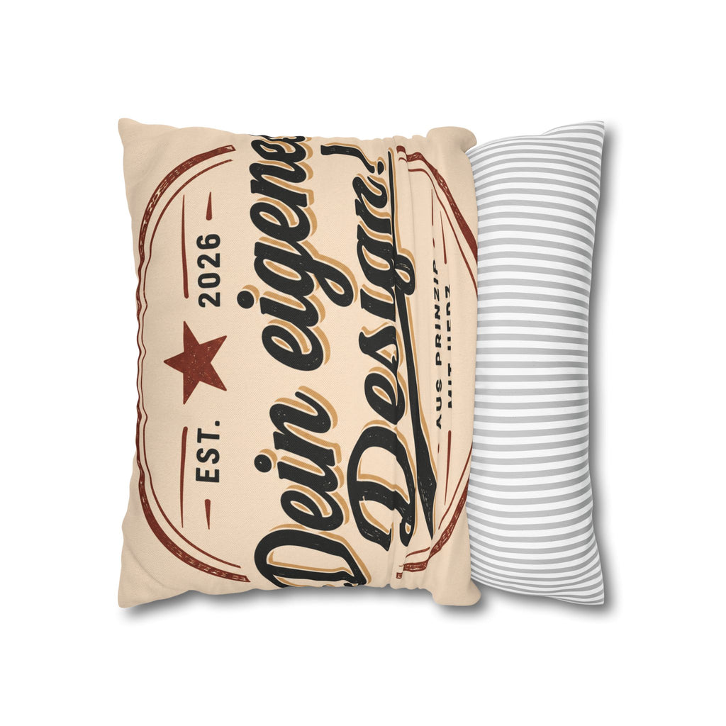 Spun Polyester Square Pillowcase