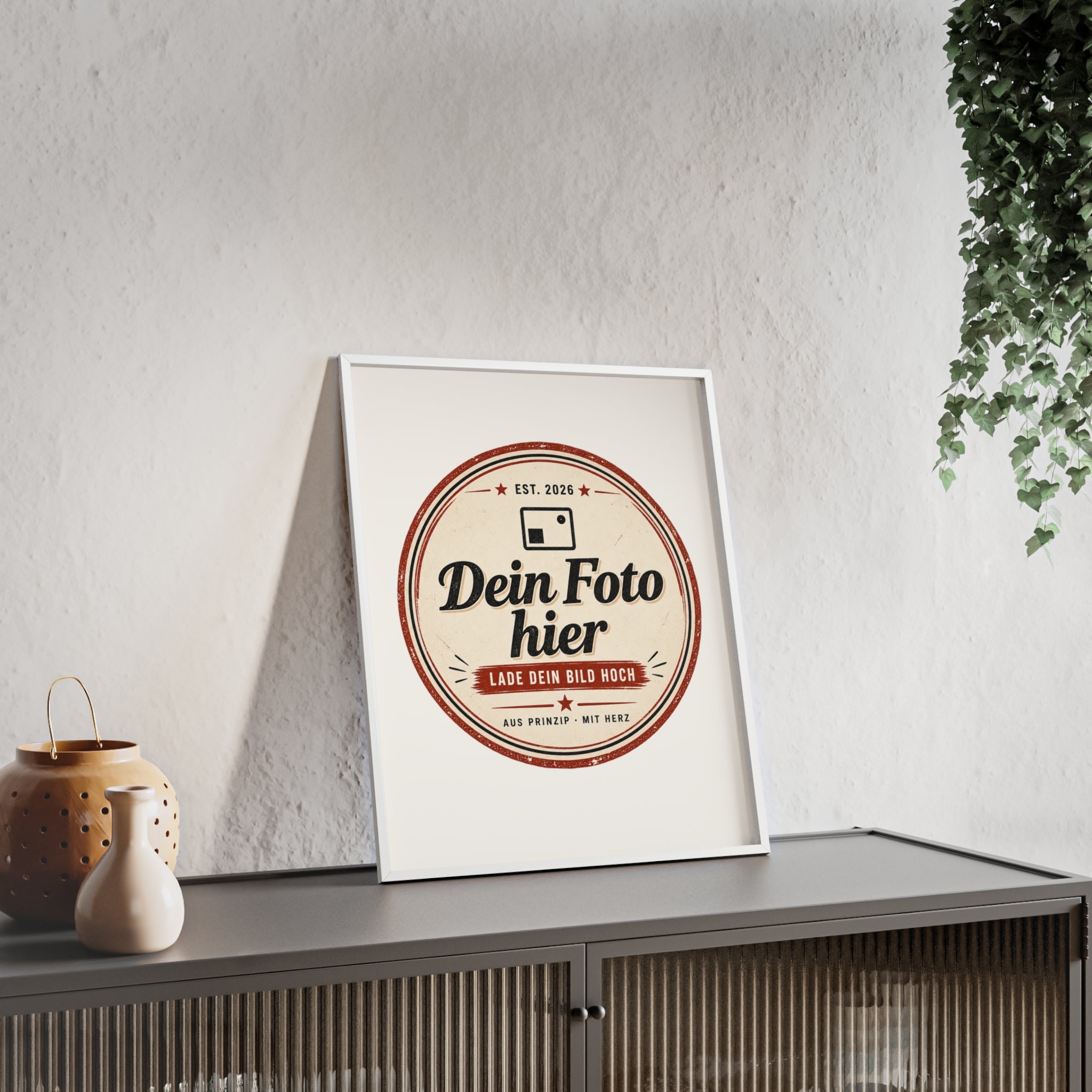 Personalized poster with wooden frame – Design a wall art with your own photo