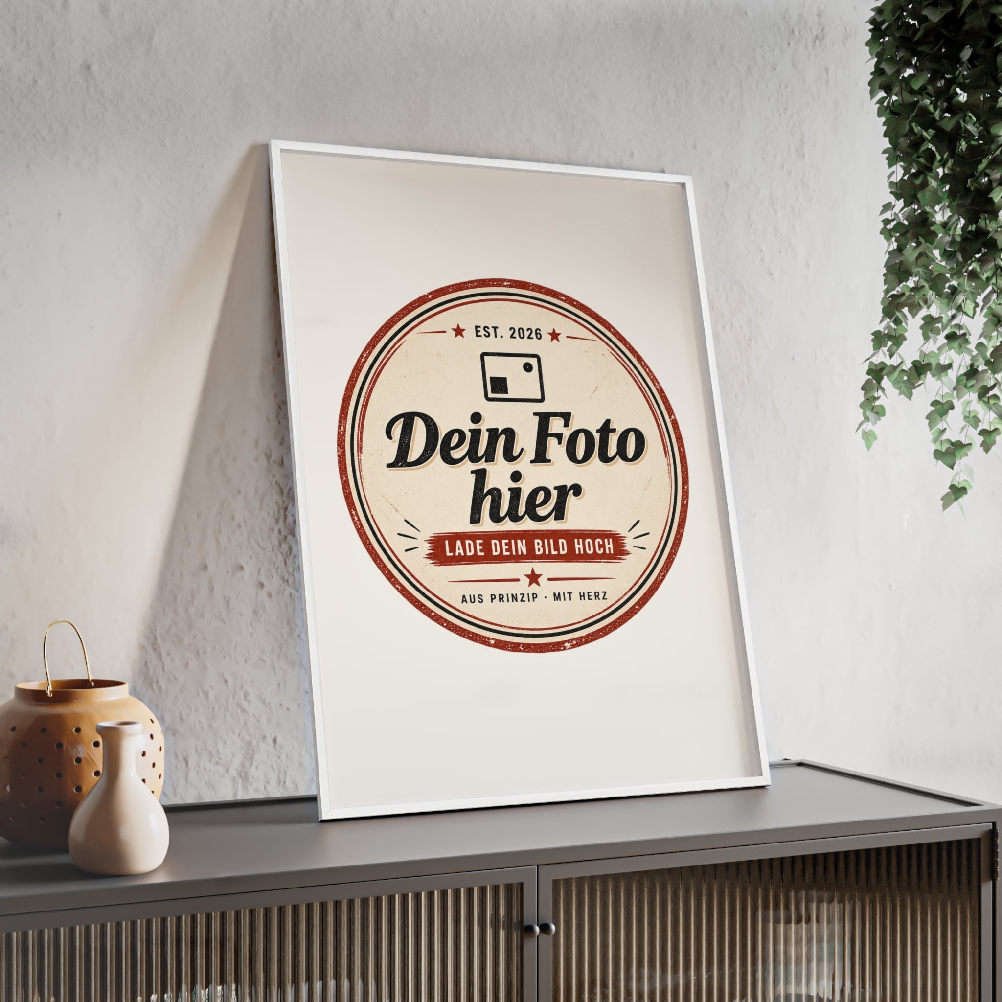 Personalized poster with wooden frame – Design a wall art with your own photo