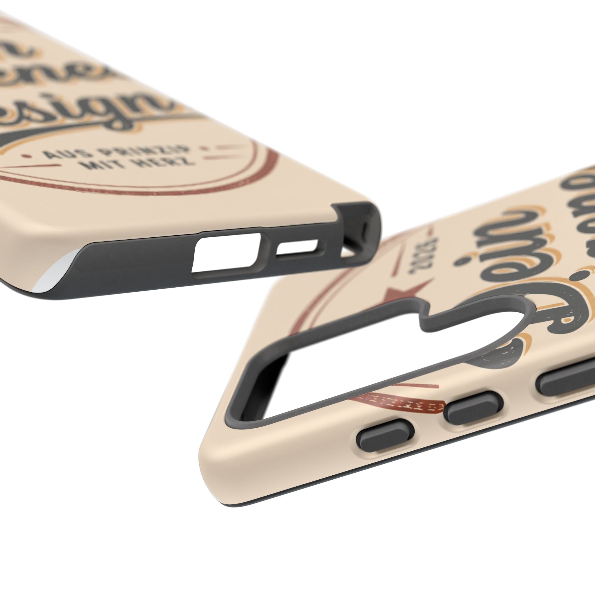 Custom Tough Phone Case — "Dein eigenes Design" Vintage Script Tough Case