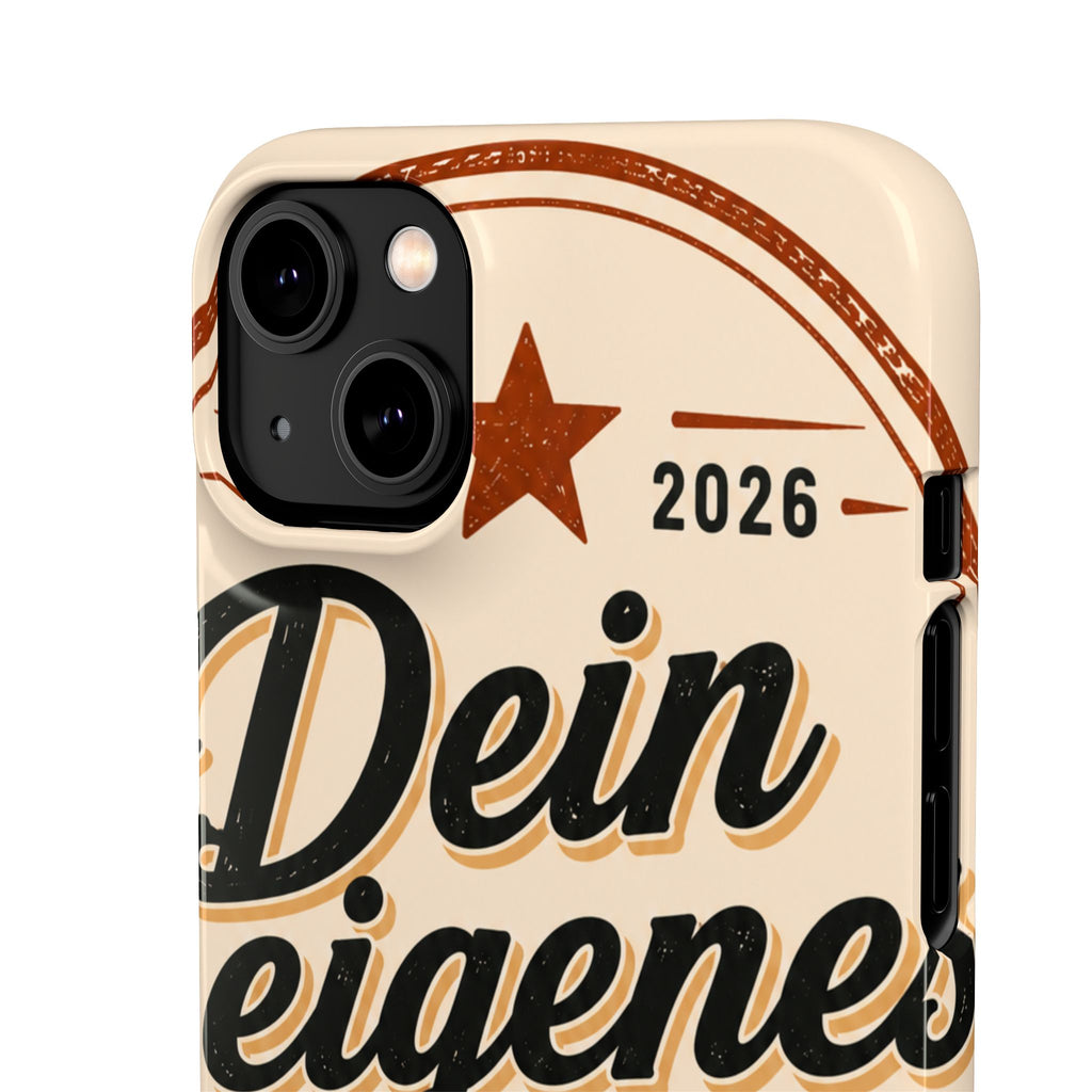 Phone Case — Retro "Dein eigenes Design" Customizable Snap Case