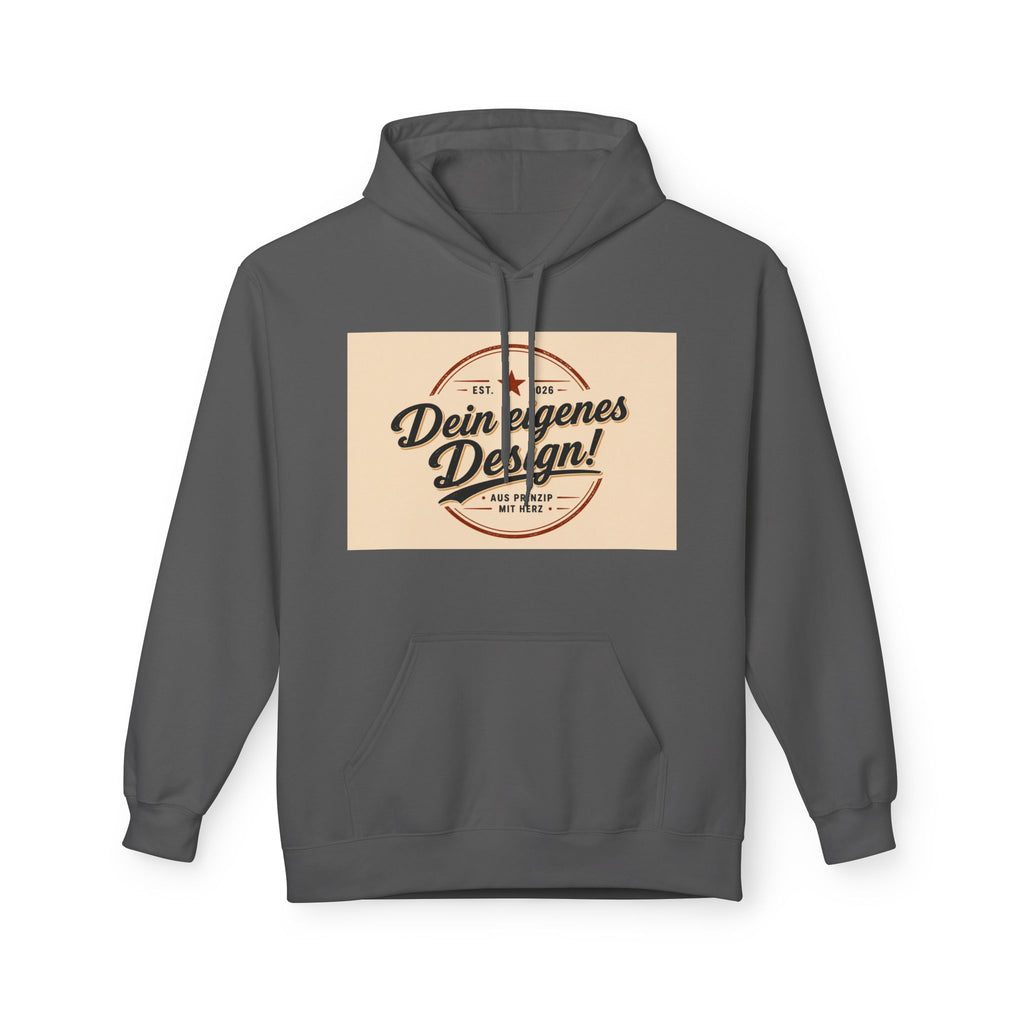 Hoodie — Custom Vintage Badge Design (Dein eigenes Design!)