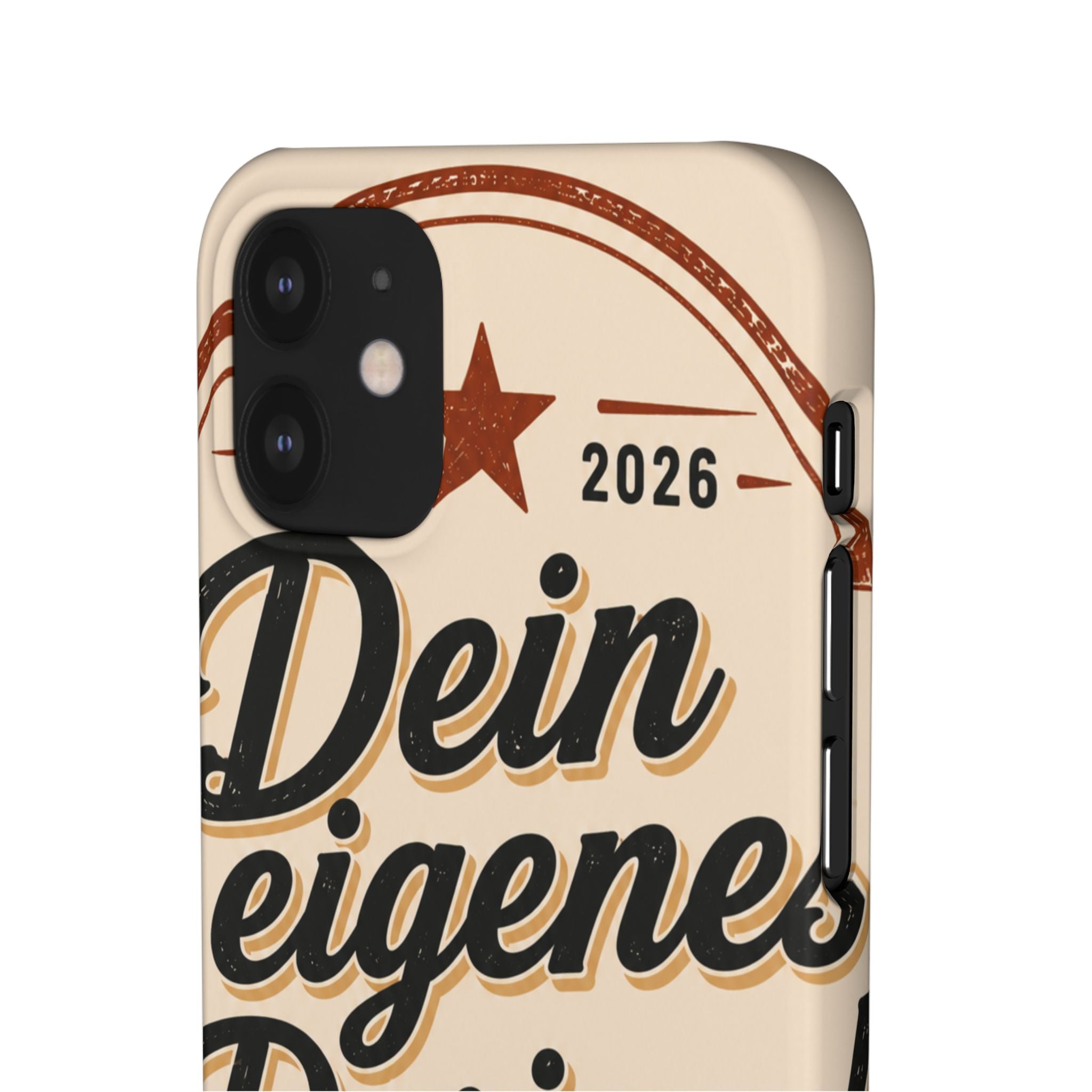 Phone Case — Retro "Dein eigenes Design" Customizable Snap Case