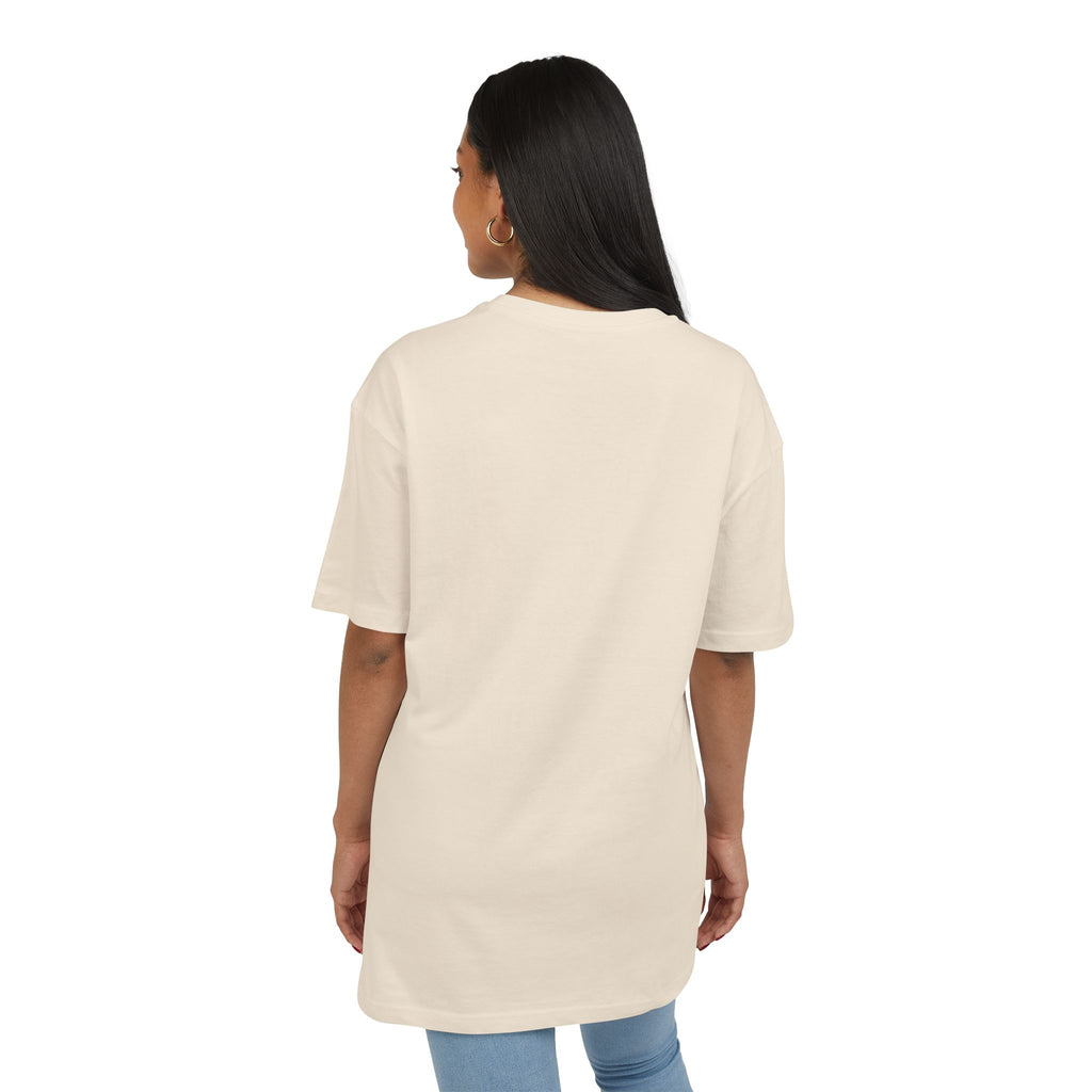 Oversize Tee — "Dein eigenes Design!" Retro Badge Graphic