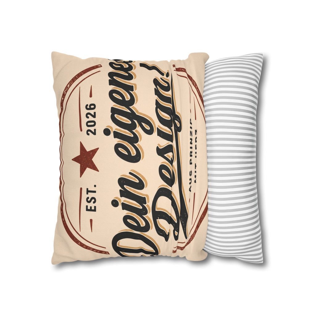 Spun Polyester Square Pillowcase
