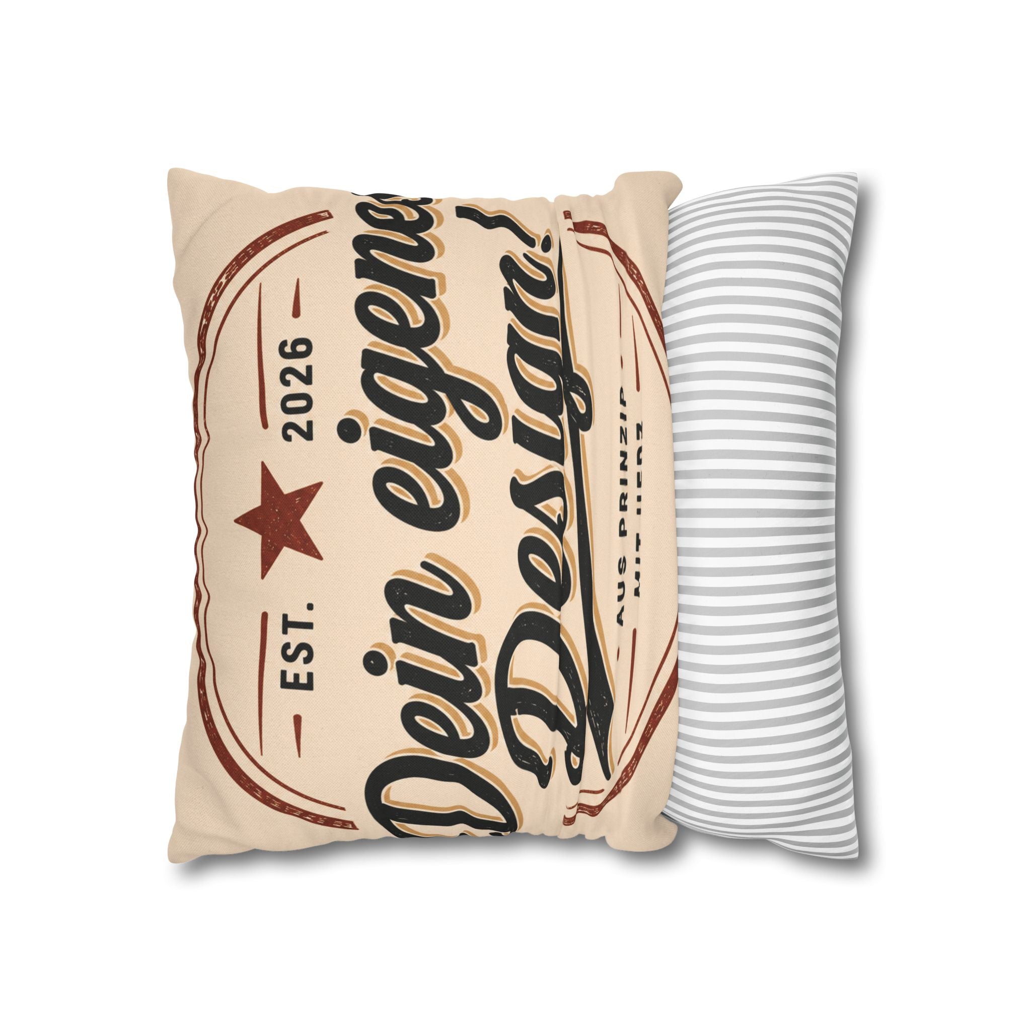 Spun Polyester Square Pillowcase