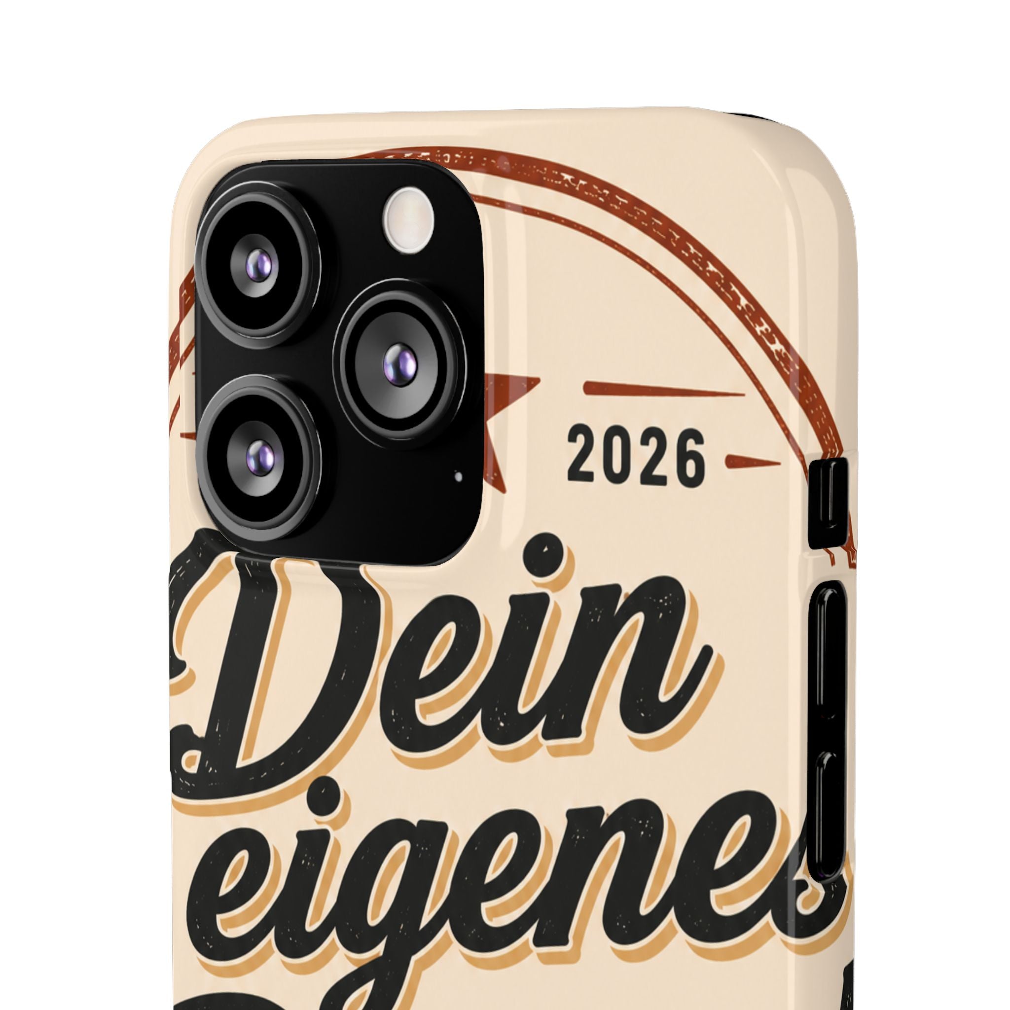Phone Case — Retro "Dein eigenes Design" Customizable Snap Case