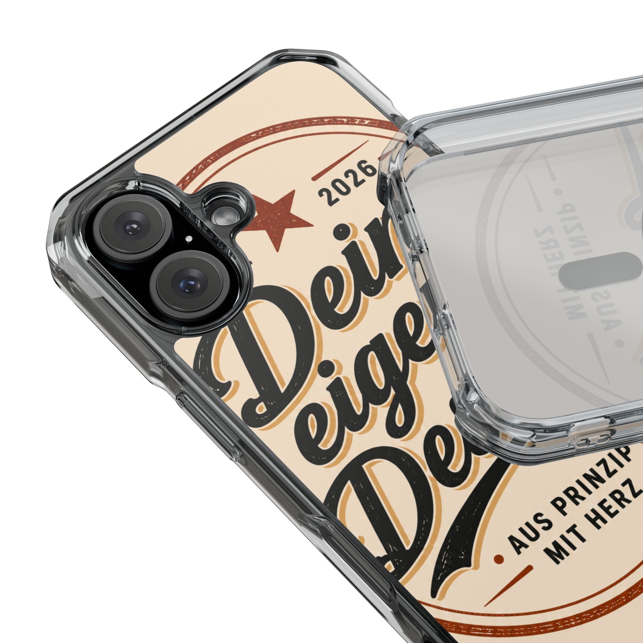 Clear Magnetic Phone Case — Custom Print “Dein eigenes Design”