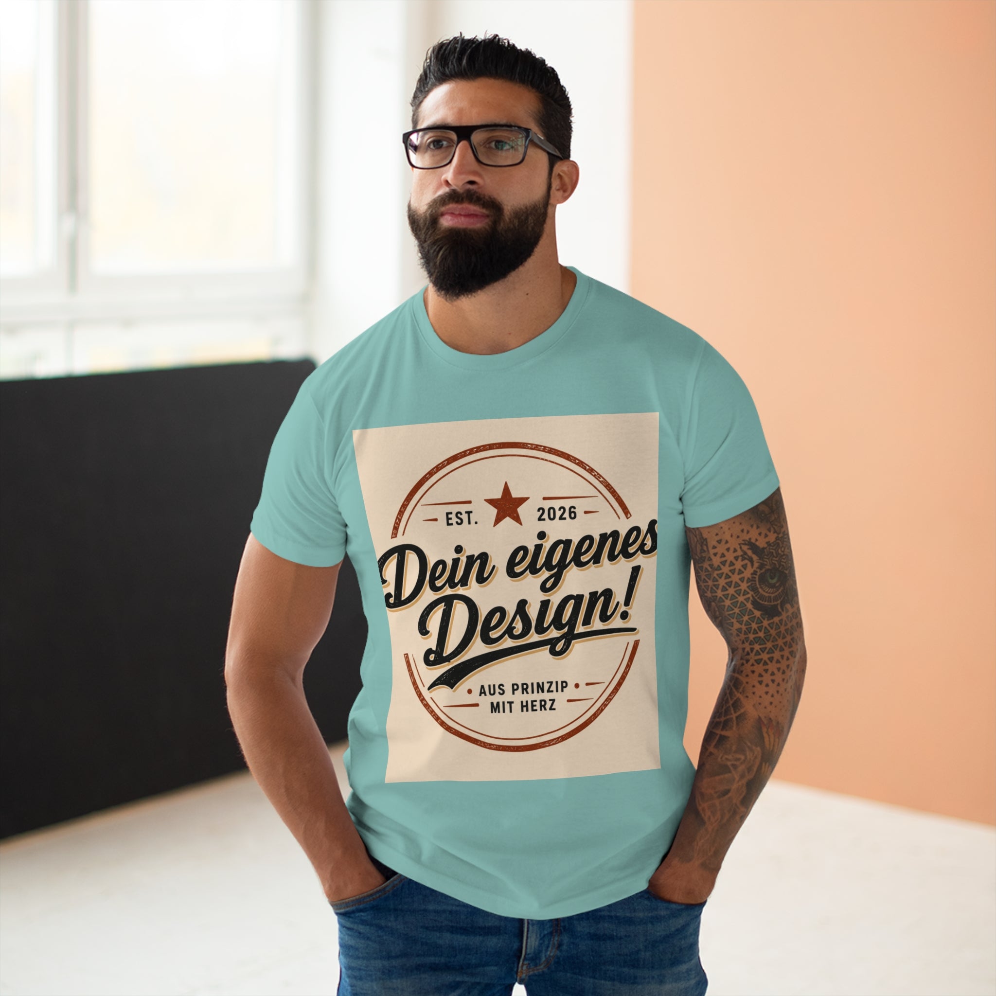 Personalisiertes Herren T-Shirt – Mit eigenem Foto gestalten
