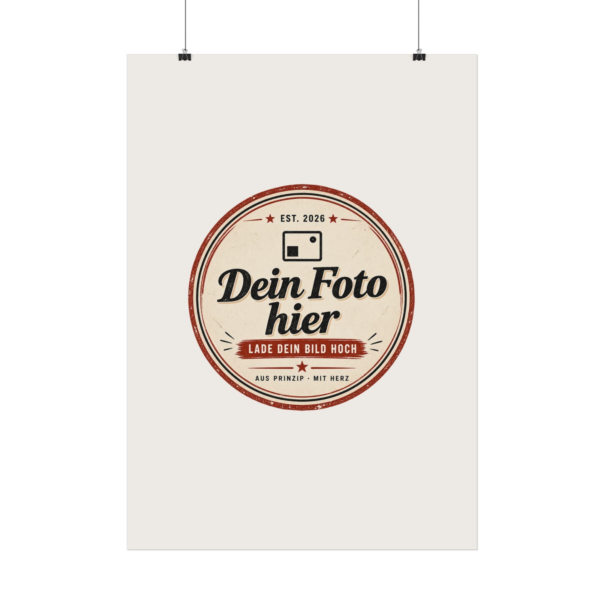 Personalise your poster with a photo – Design your own wall art and have it printed