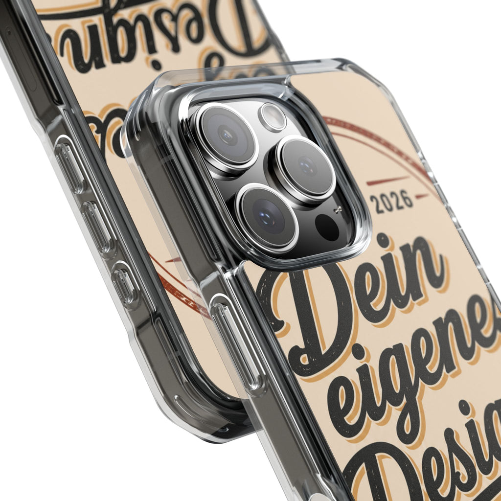 Clear Magnetic Phone Case — Custom Print “Dein eigenes Design”