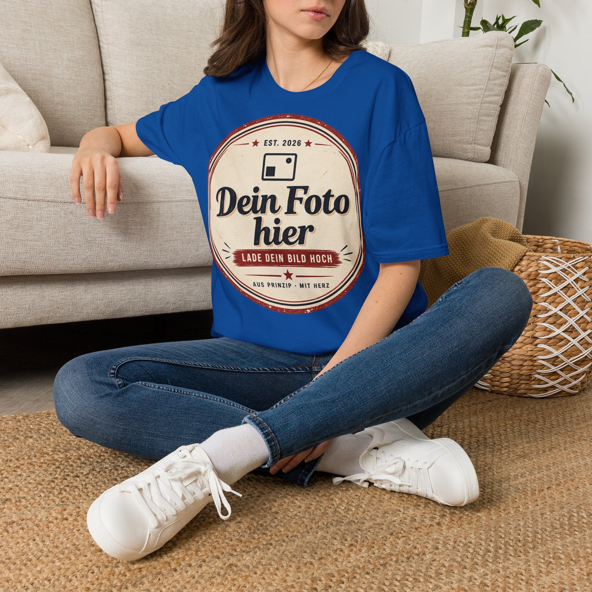 T-Shirt personalized with your own design – Unisex Softstyle printed