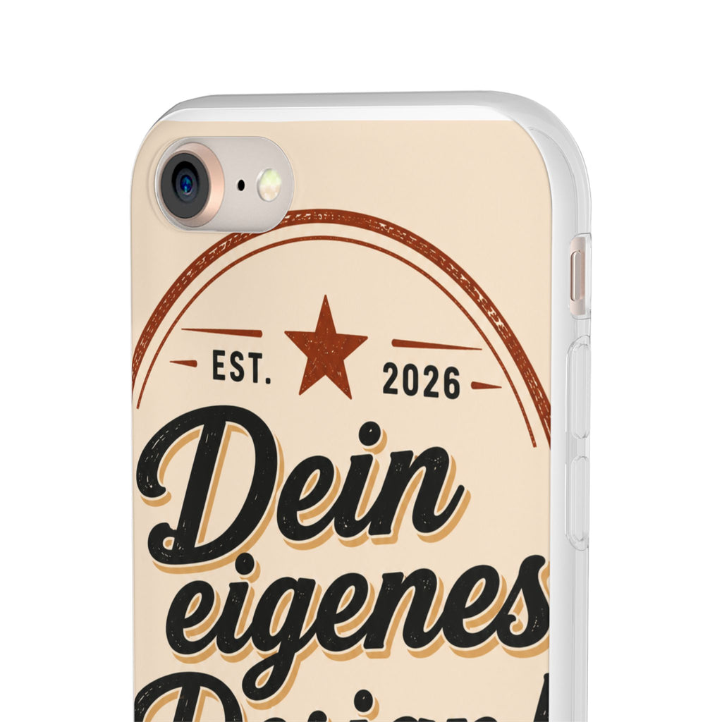 Phone Case — "Dein eigenes Design" Vintage Script Personalized Protective Case