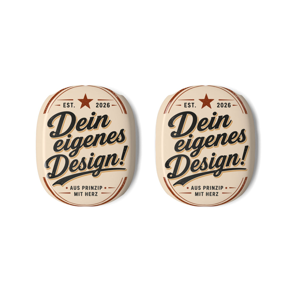 Custom Vintage Badge AirPod Max Case — "Dein eigenes Design!"