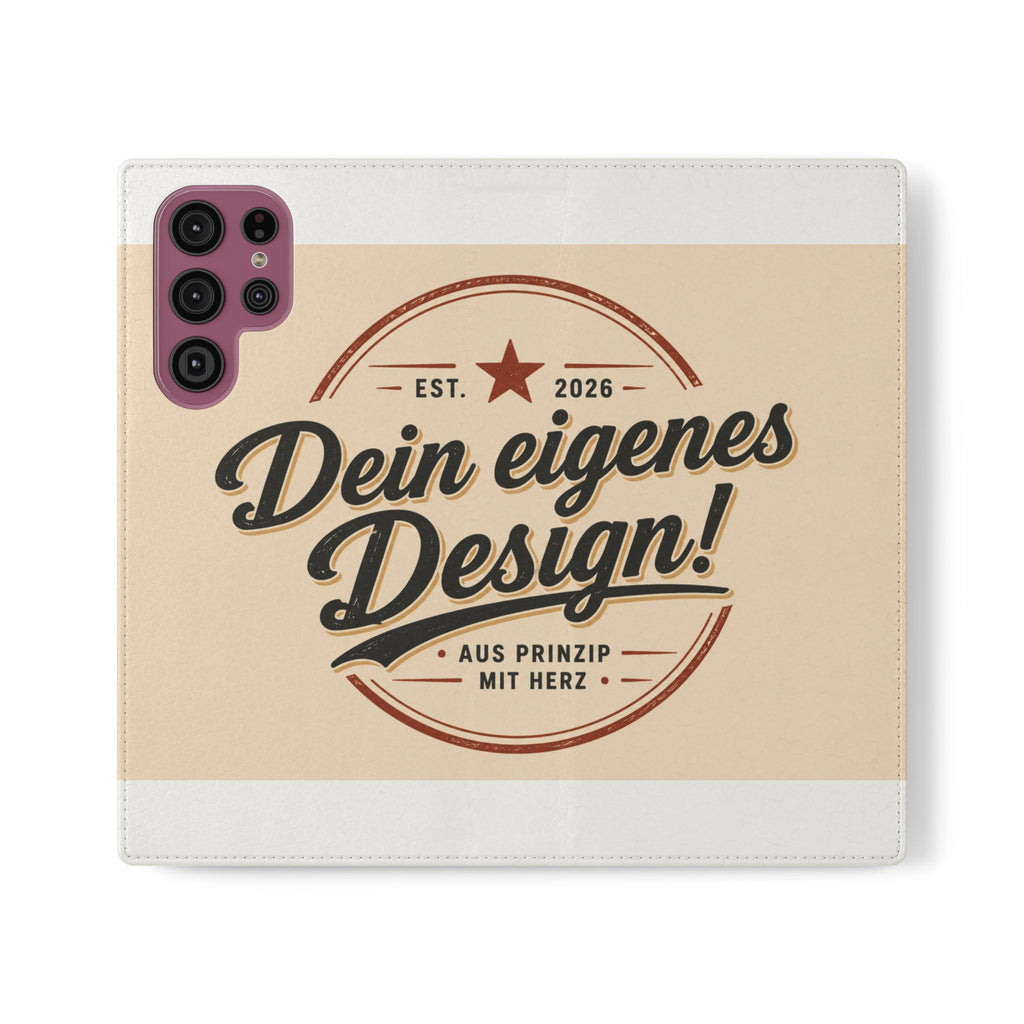 Flip Handyhülle personalisiert mit Geldbörse – iPhone & Samsung eigenes Design