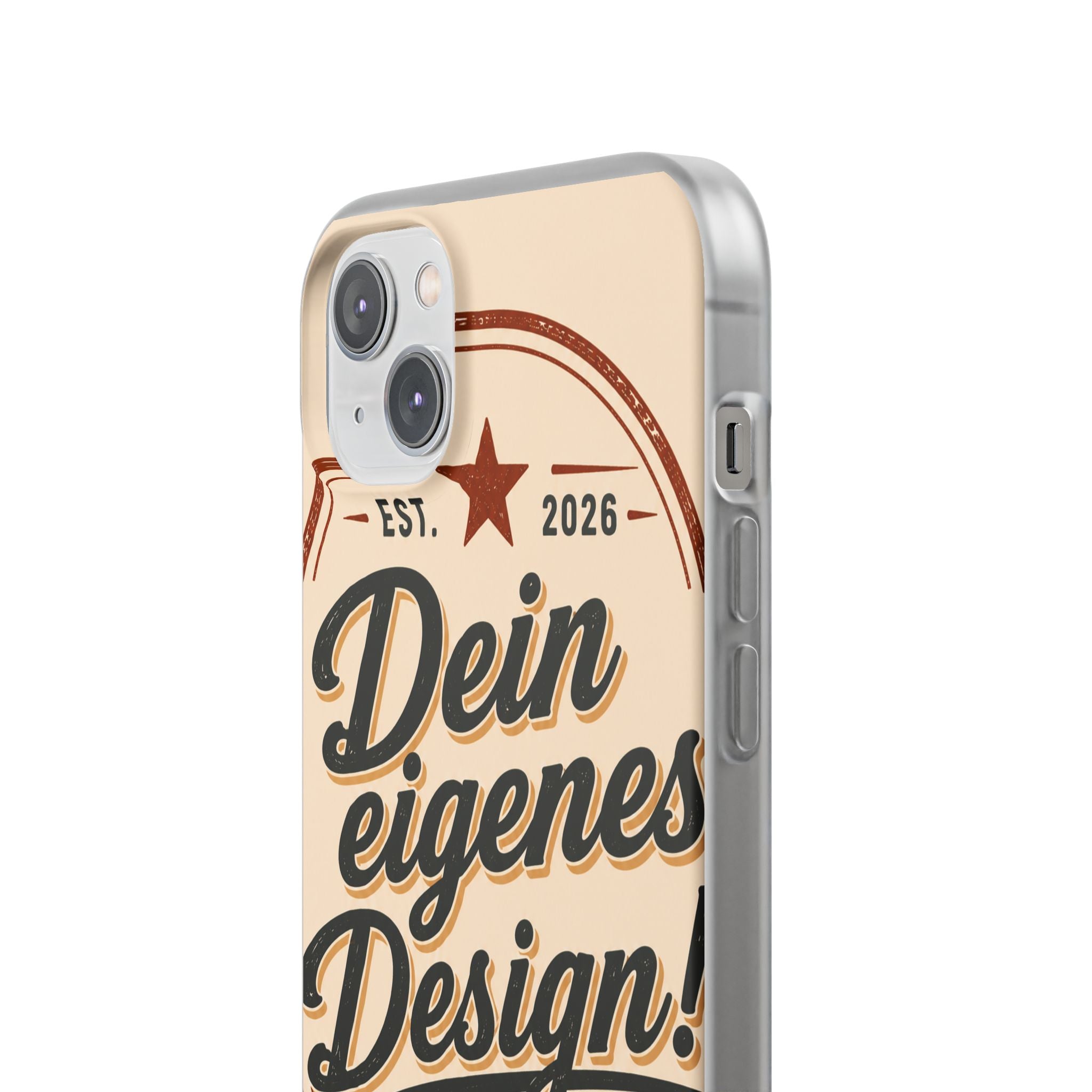 Phone Case — "Dein eigenes Design" Vintage Script Personalized Protective Case