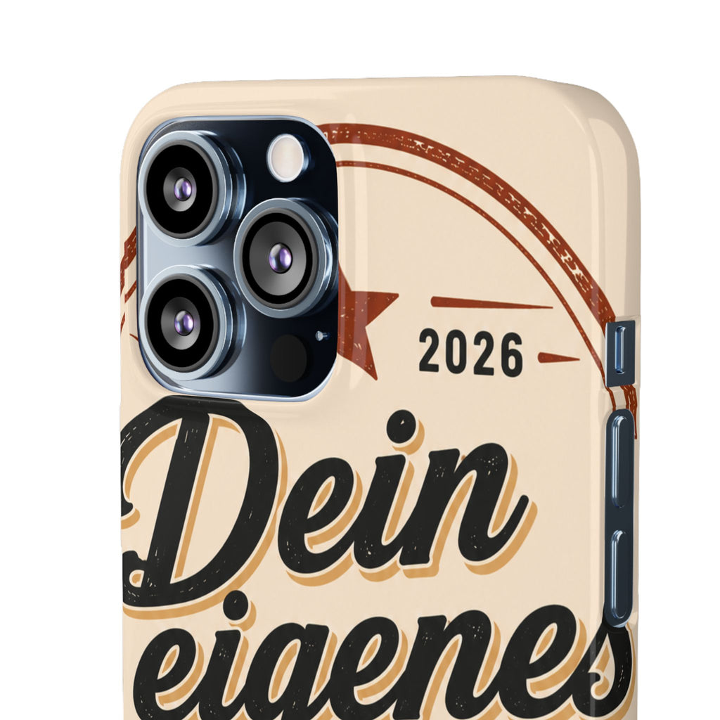 Phone Case — Retro "Dein eigenes Design" Customizable Snap Case