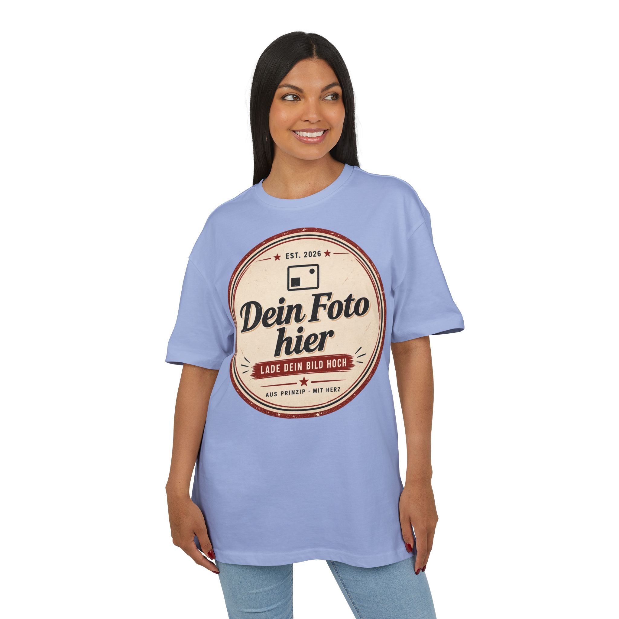 Oversize T-shirt personalized with photo - Design your own oversized shirt