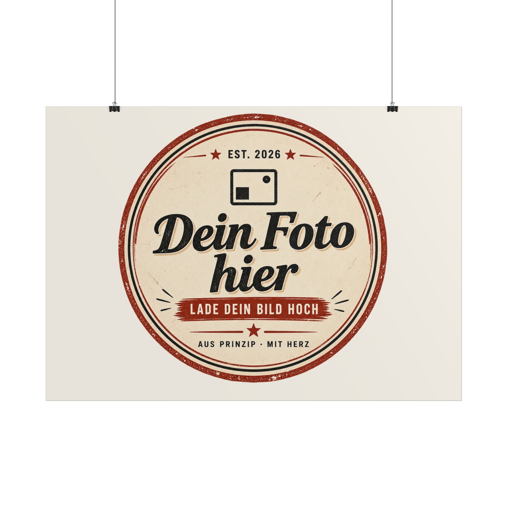 Personalise your poster with a photo – Design your own wall art and have it printed