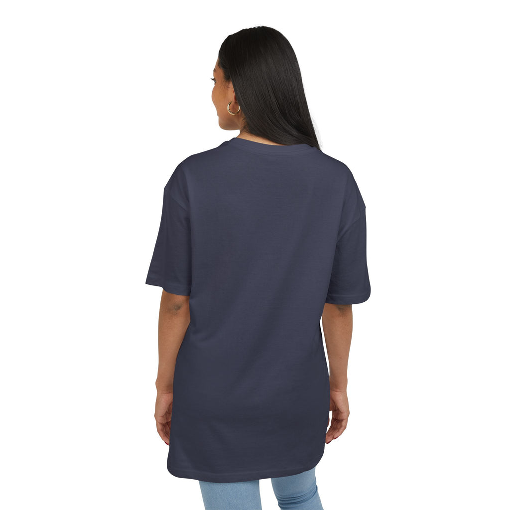 Oversize Tee — "Dein eigenes Design!" Retro Badge Graphic