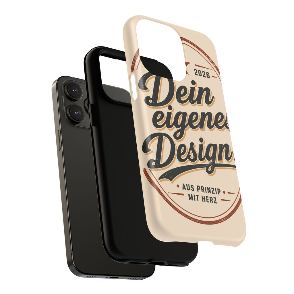 Tough Magnetic Phone Case — "Dein eigenes Design" Retro Script (Customizable)